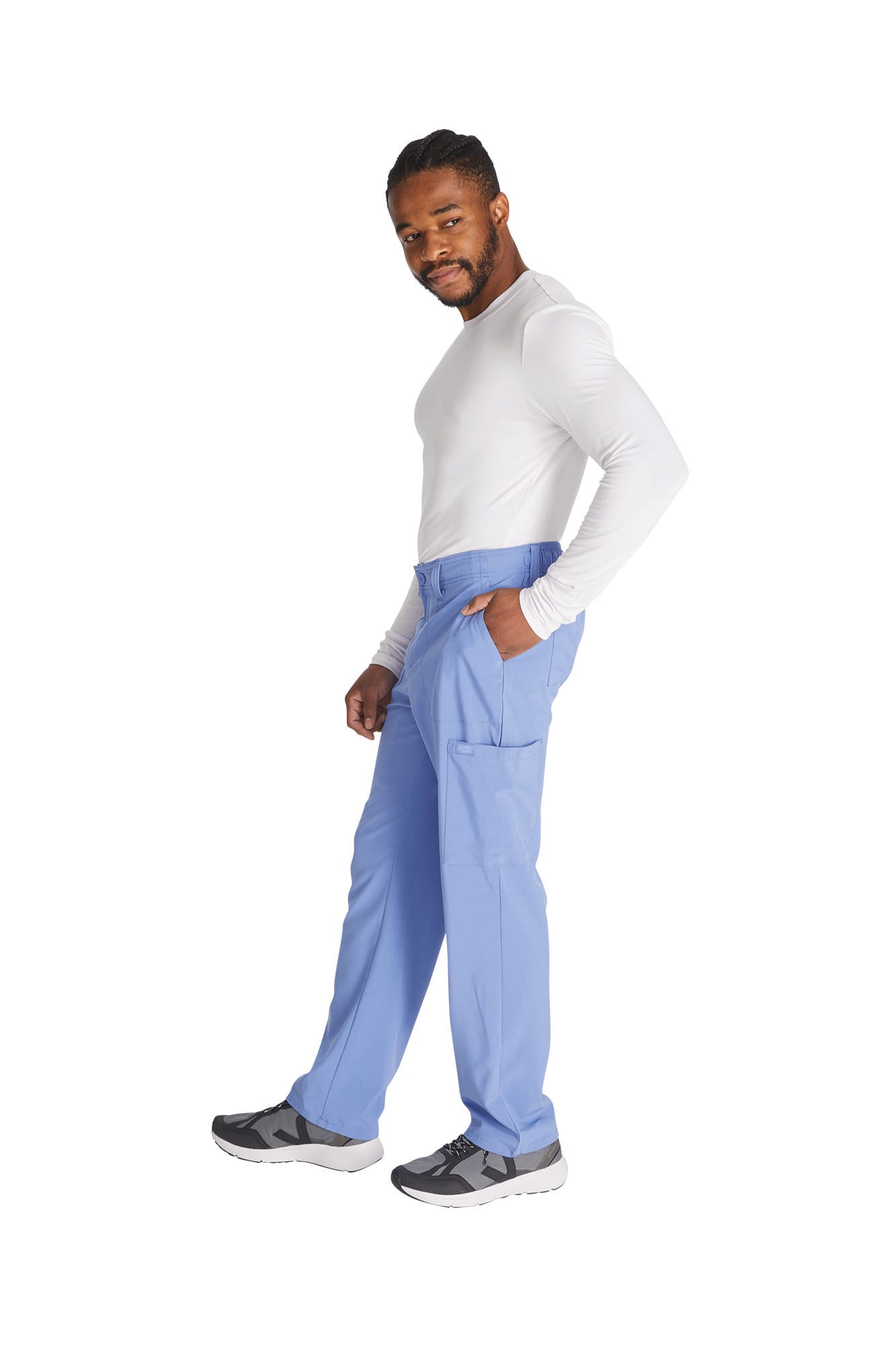 Calças com cintura ajustável com cordão de homem