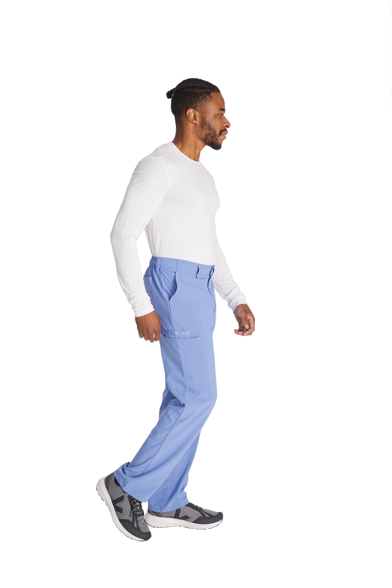 Calças com cintura ajustável com cordão de homem