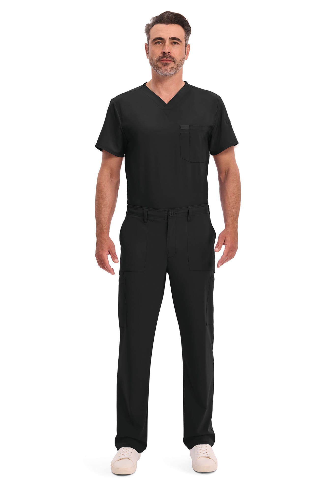 Pantalón con cordón de ajuste y tiro estándar hombre<br/>