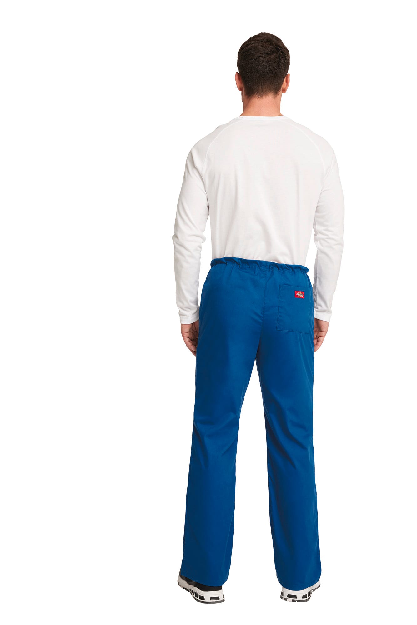 Calças com cintura ajustável com cordão unissexo