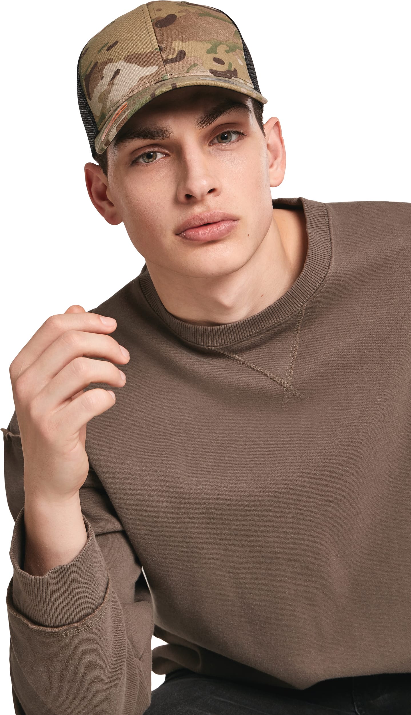 Casquette retro trucker multicam - Image 1