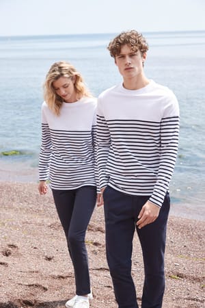 Gestreept T-shirt met lange mouwen