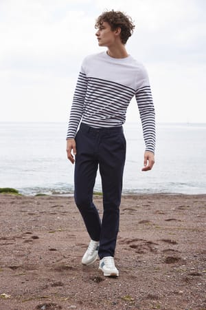 Gestreept T-shirt met lange mouwen
