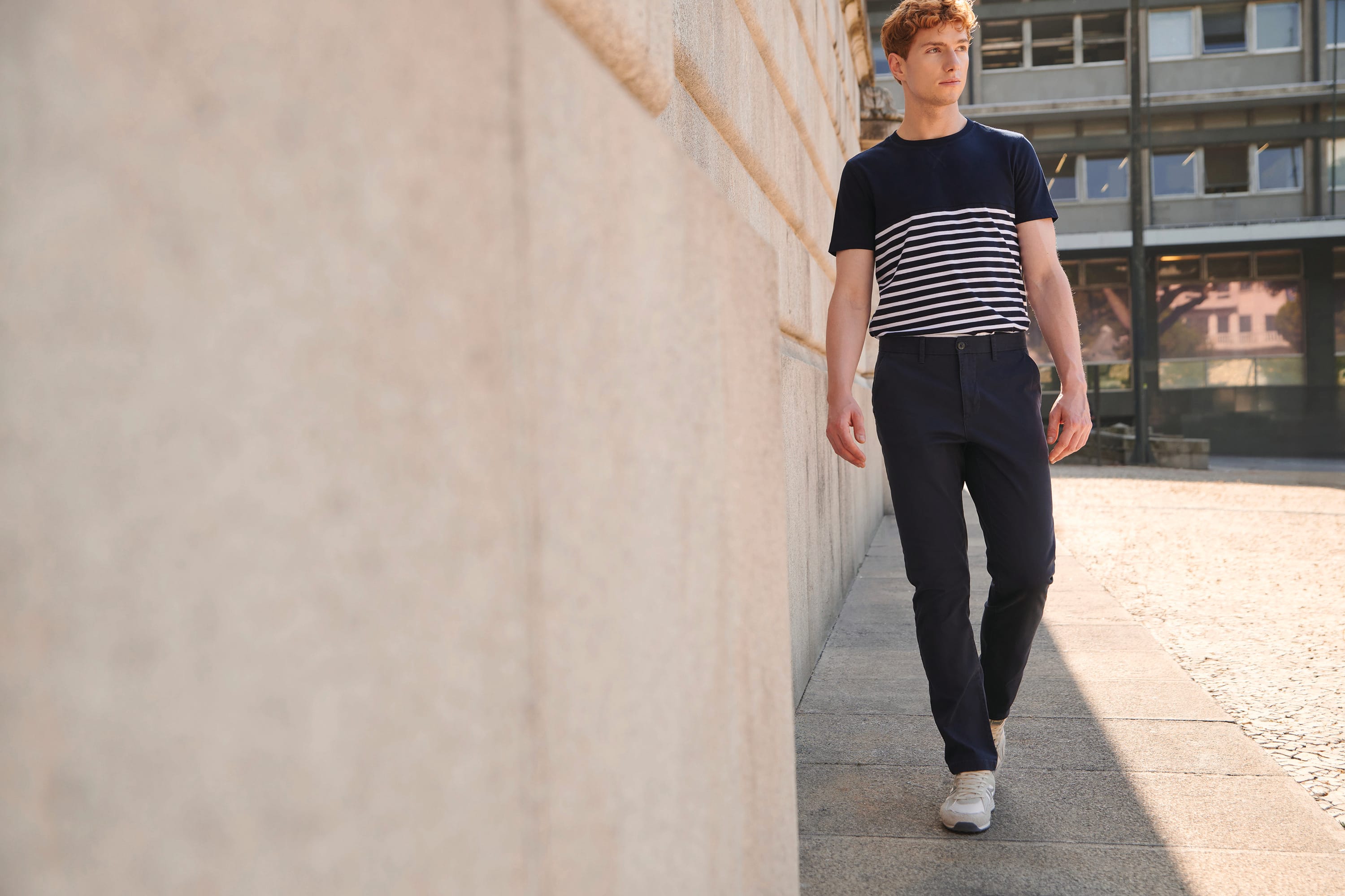 Calças Chino de homem com stretch