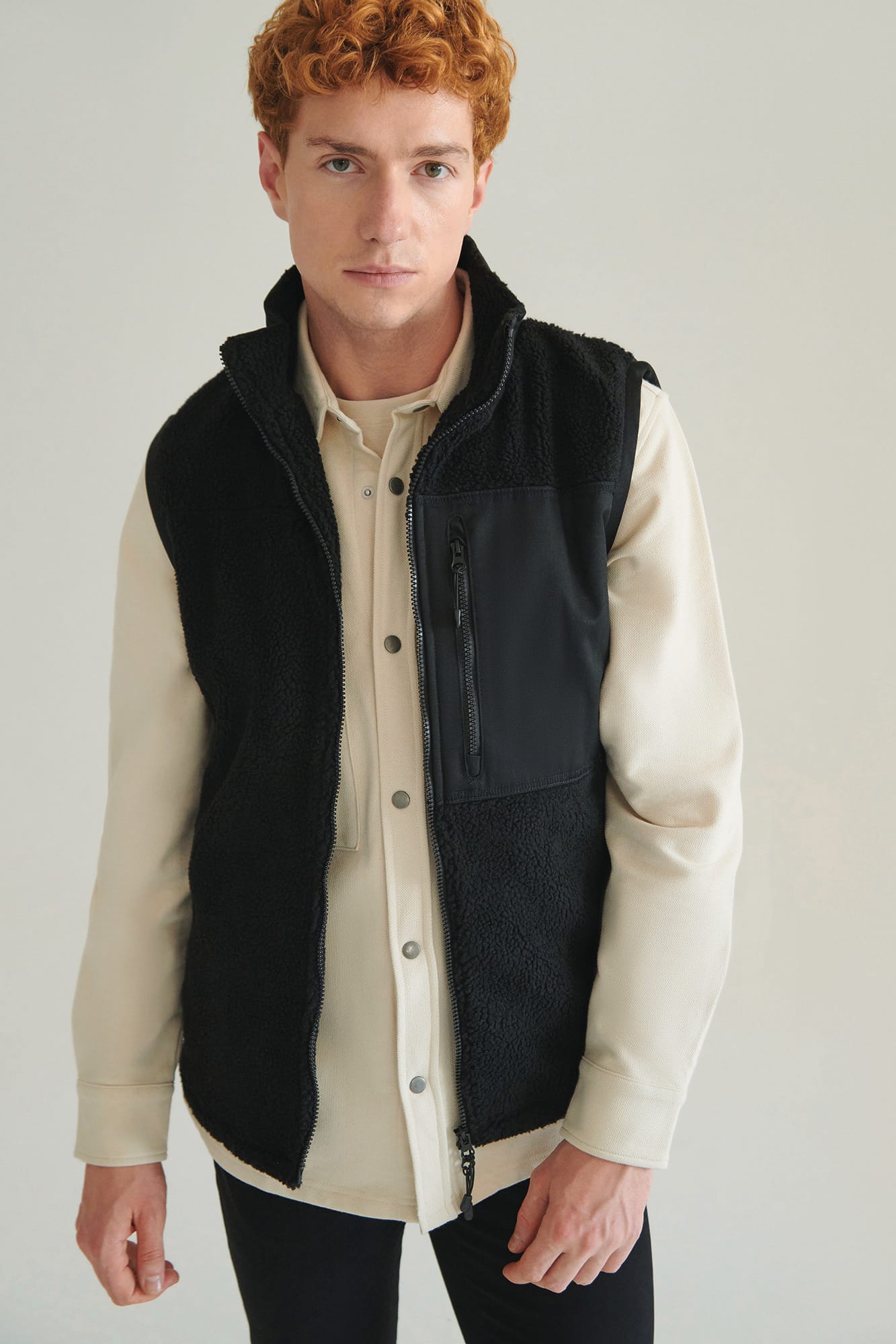 Gilet sherpa recyclé - Image 3