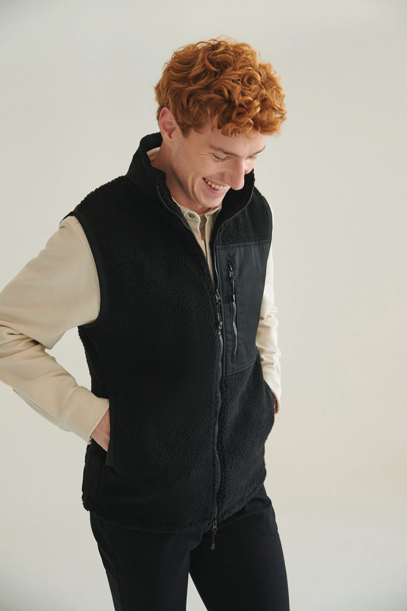 Gilet sherpa recyclé - Image 2