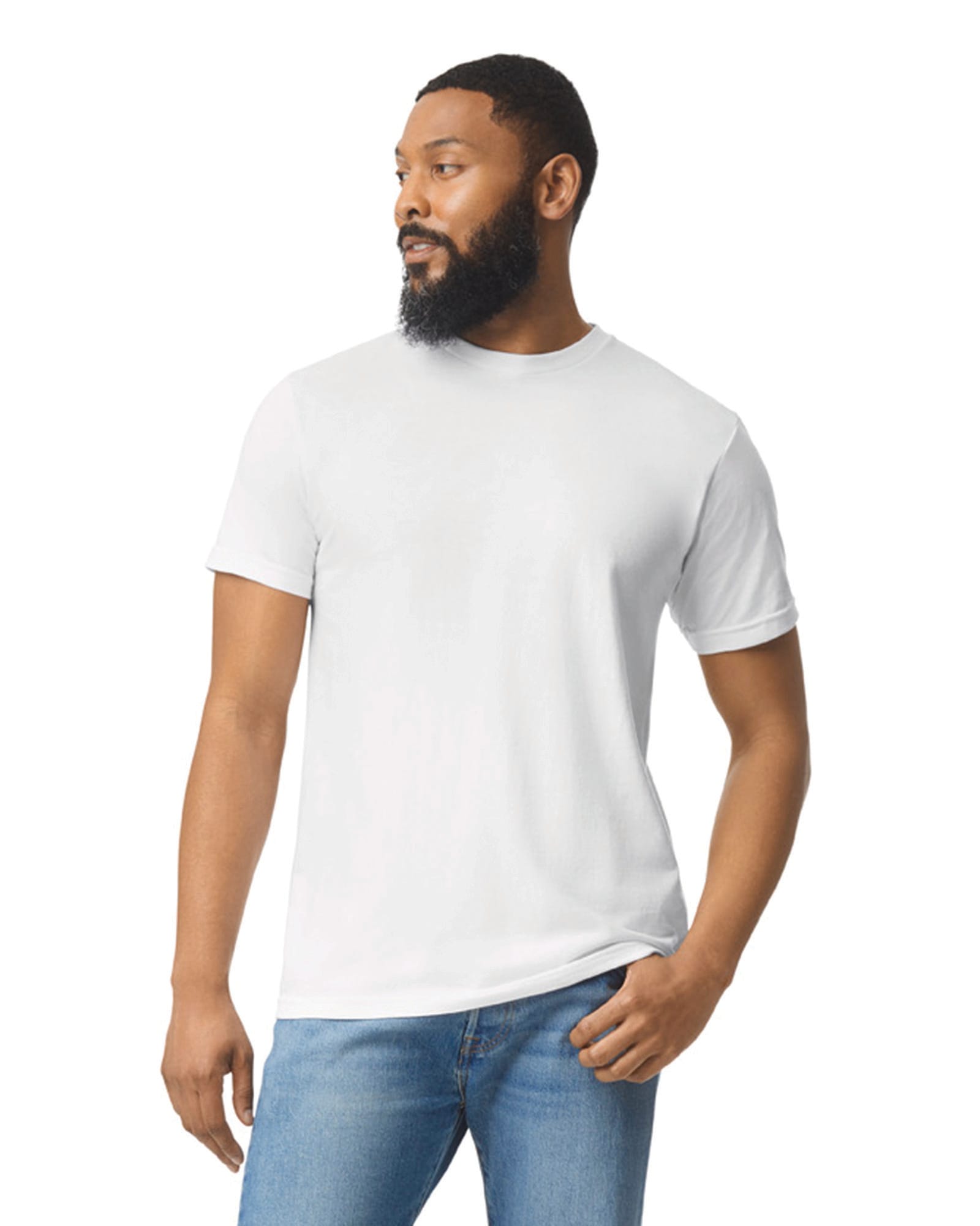 T-shirt de homem softstyle CVC