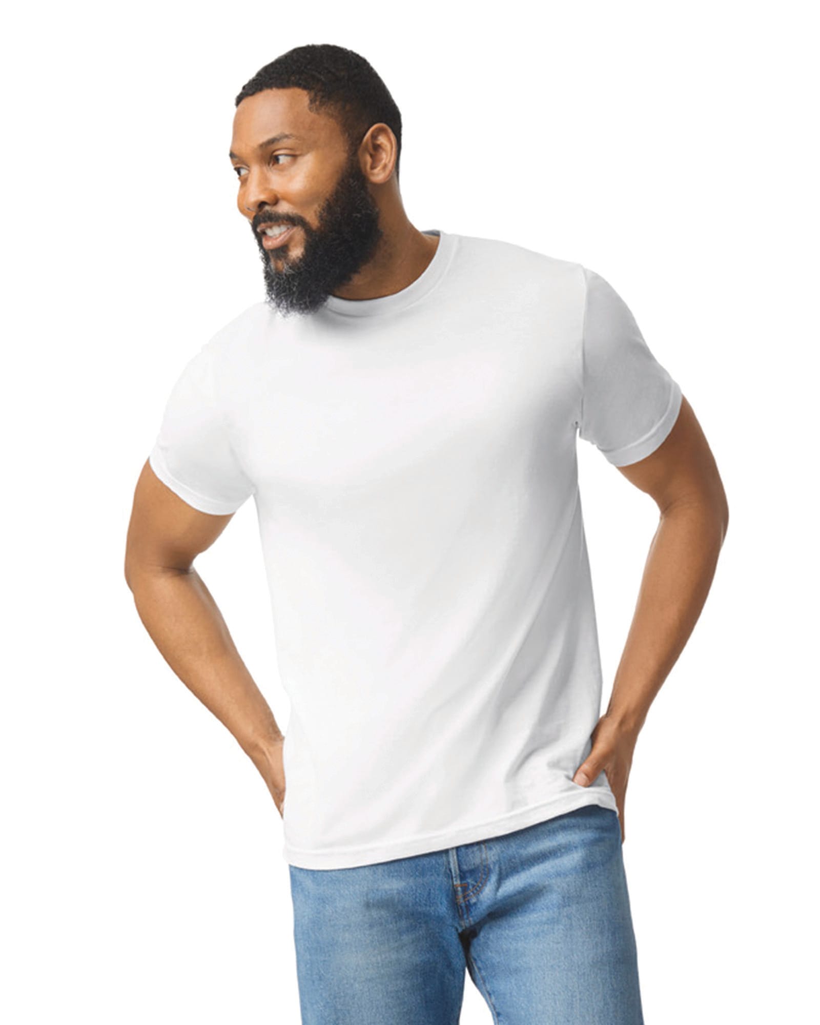 T-shirt de homem softstyle CVC