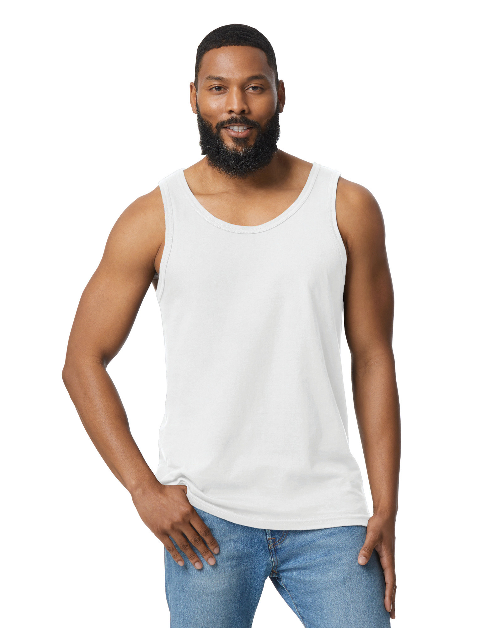 Débardeur Homme Jan Vanderstorm 'Felton' - Coton, Imprimé Scandinave, Coupe Droite