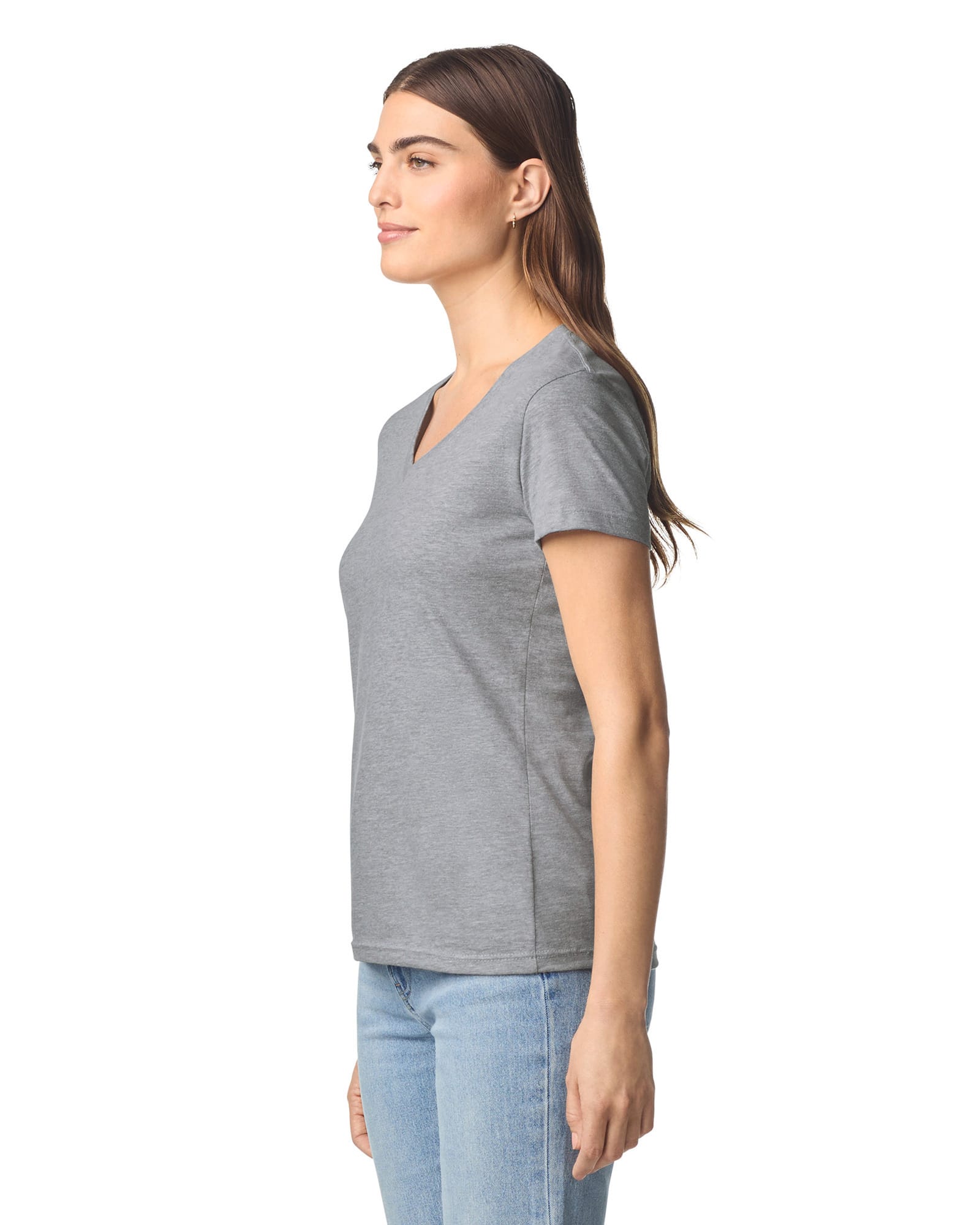T-shirt femme col v Softstyle - Image 2