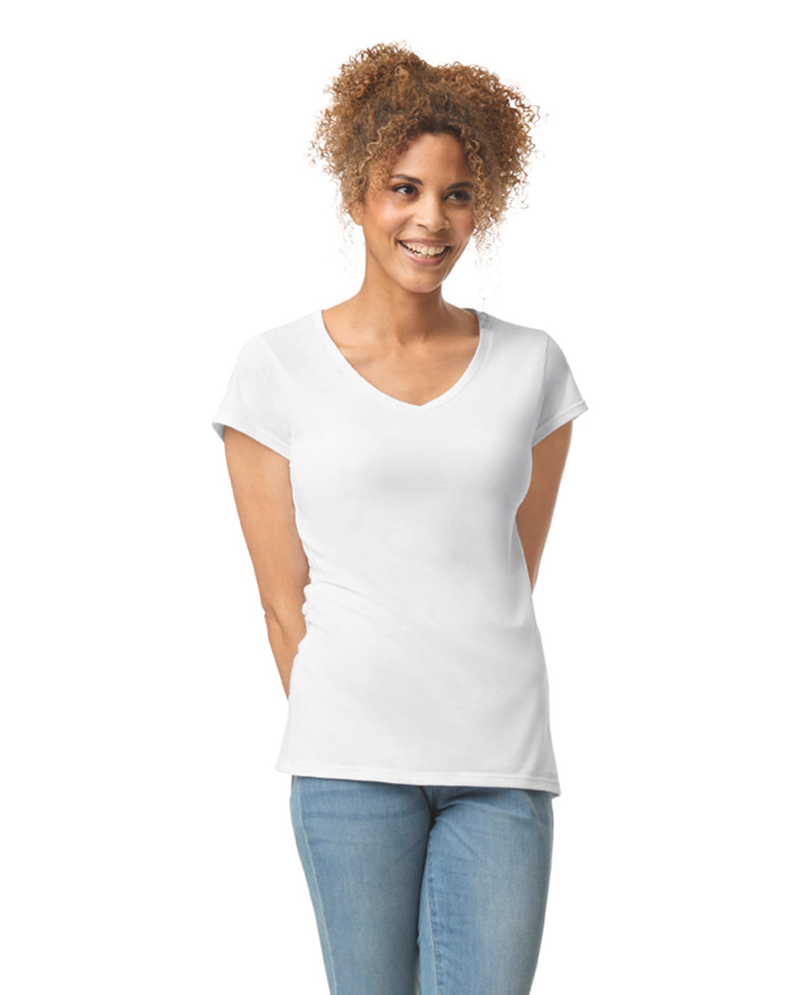 T-shirt femme col v Softstyle - Image 4