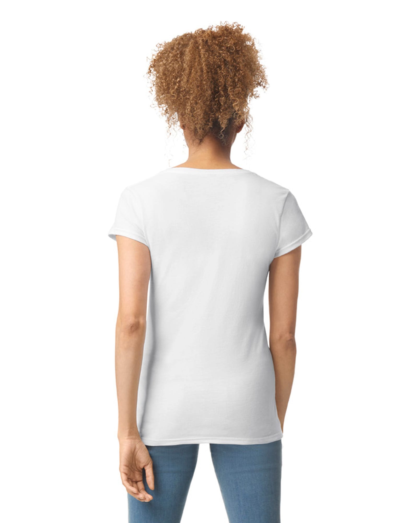 T-shirt femme col v Softstyle - Image 10