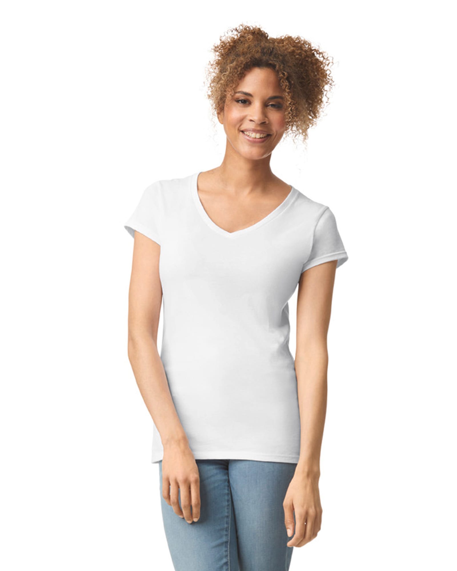 T-shirt femme col v Softstyle - Image 5