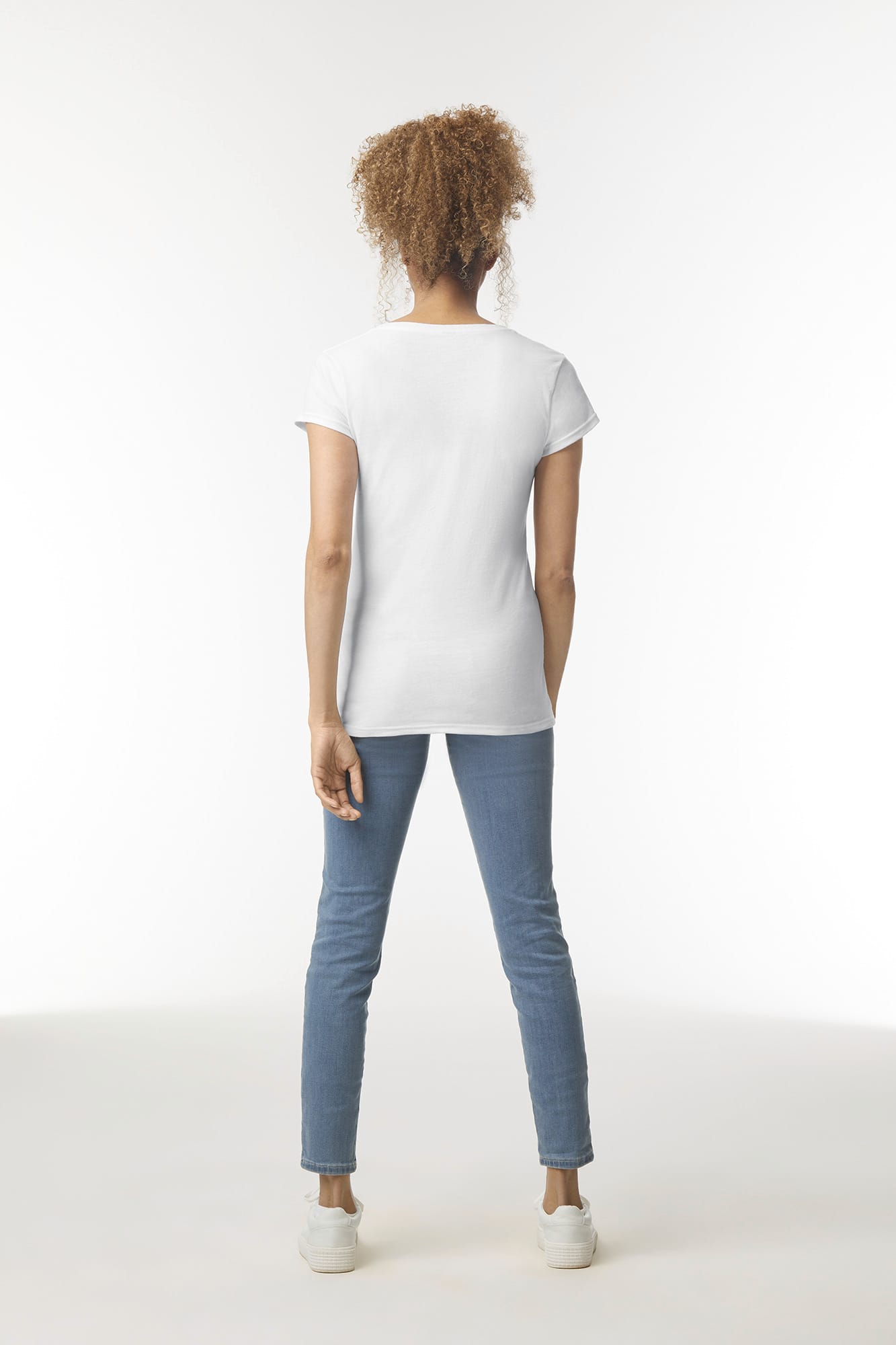 T-shirt femme col v Softstyle - Image 11