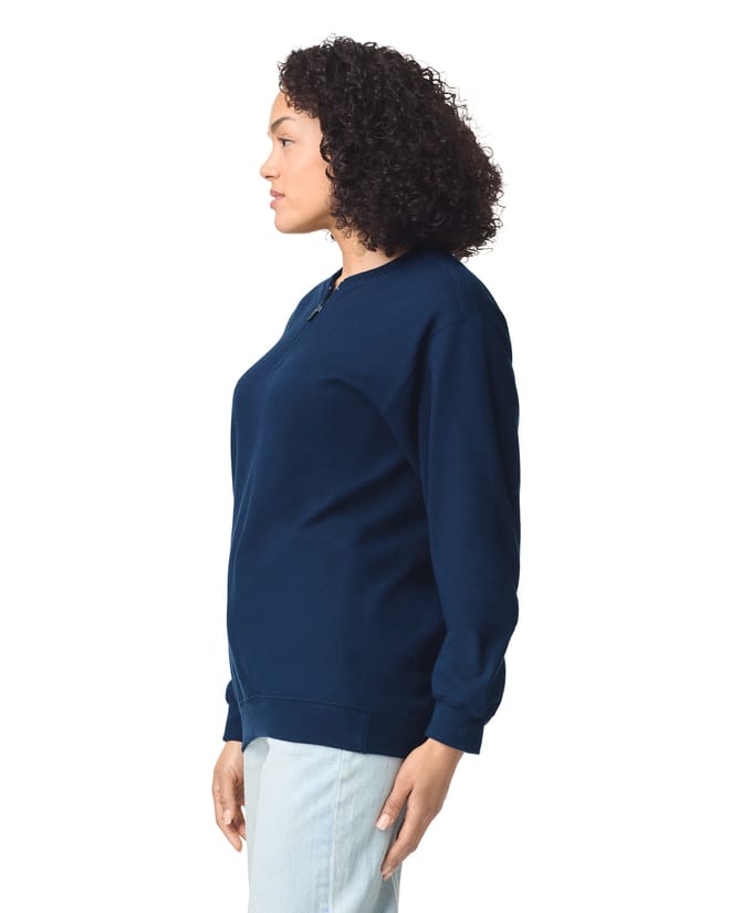 Sweat-shirt en molleton 1/4 zip