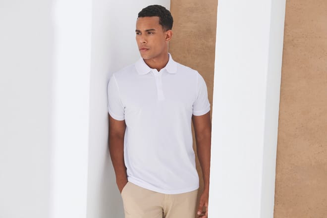 Polo poliéster reciclado hombre