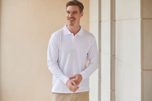 Unisex Coolplus® Long Sleeved Polo Shirt