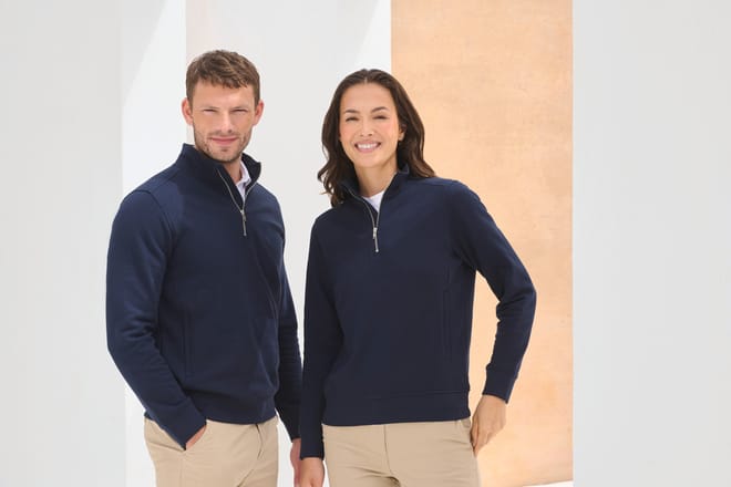 Sudadera 1/4 cremallera unisex