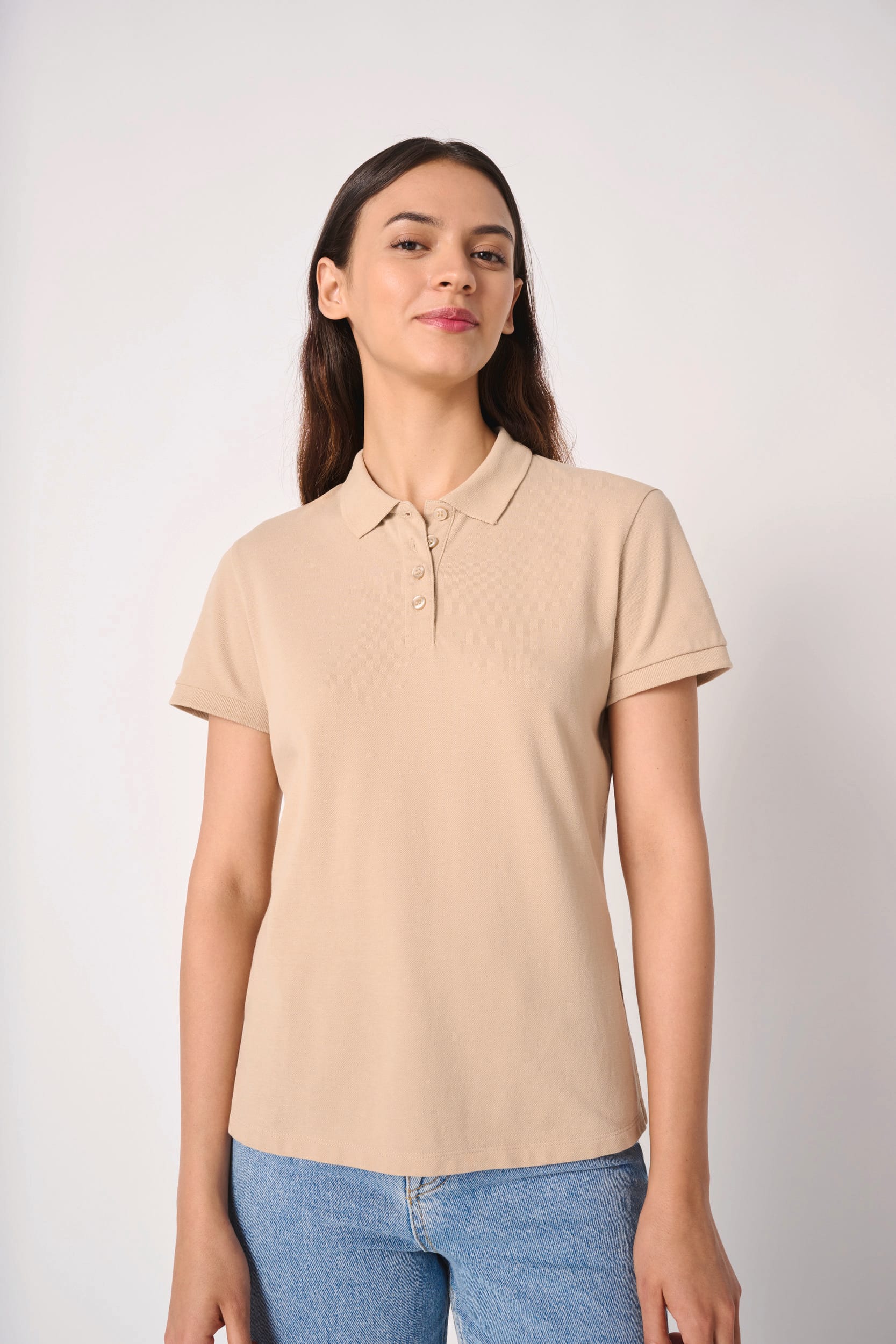 Ladies' pique polo shirt