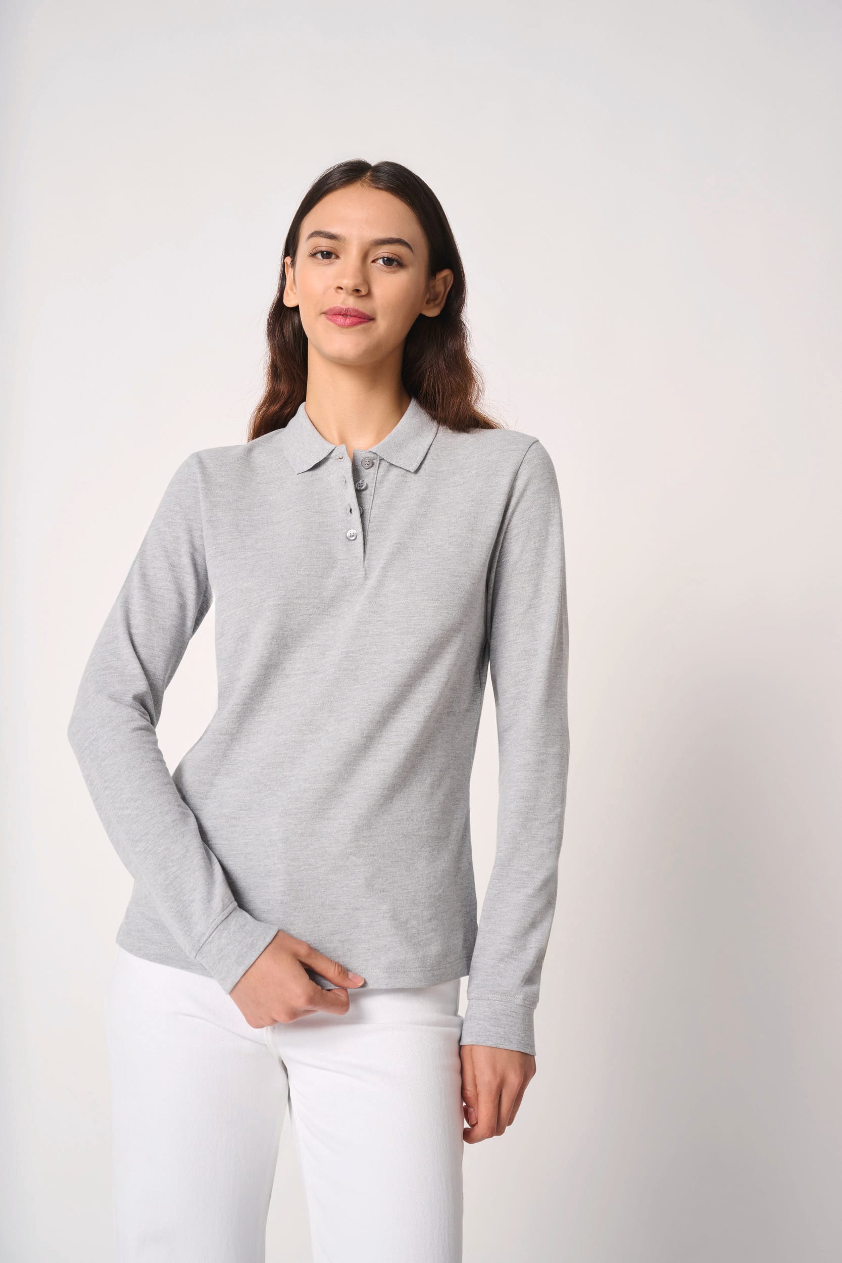 Polo piqué LSL femme - Image 3