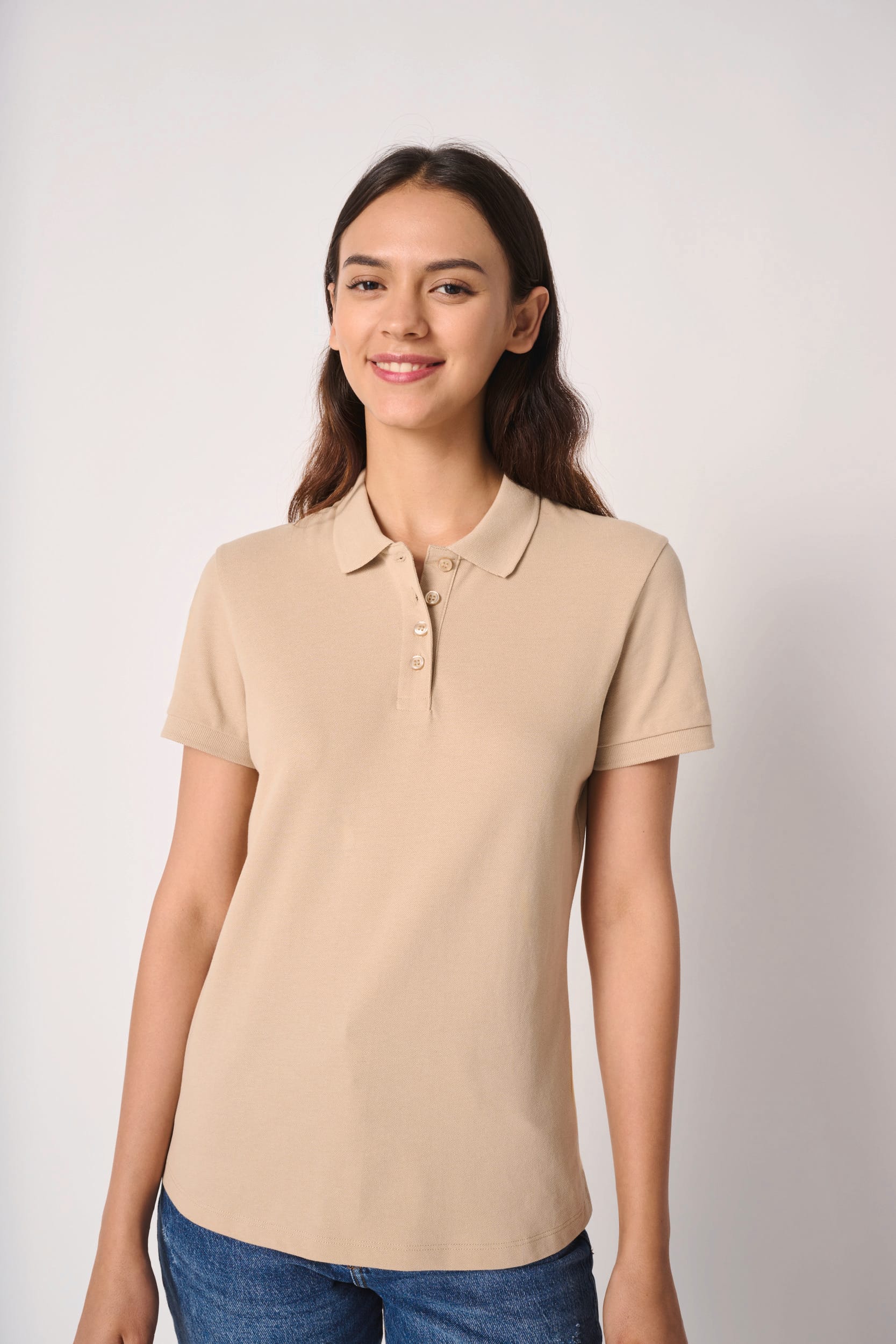 Ladies' pique polo shirt