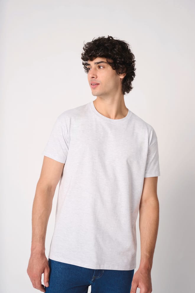 T-shirt Basique Homme En Coton Doux - Coupe Cintrée Confortable Pour Tous Les Corps - Idéal Quotidien Ou Sport