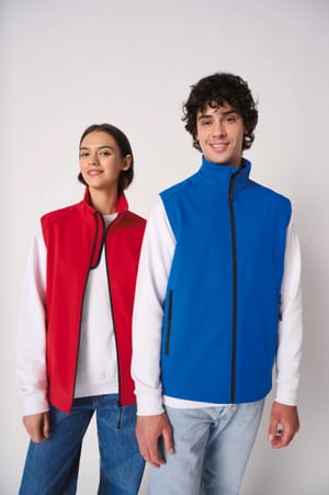 2-laagse uniseks softshell bodywarmer