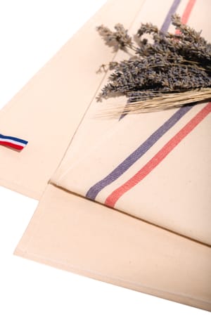 Theedoek met 2 strepen 'Origine France Garantie'