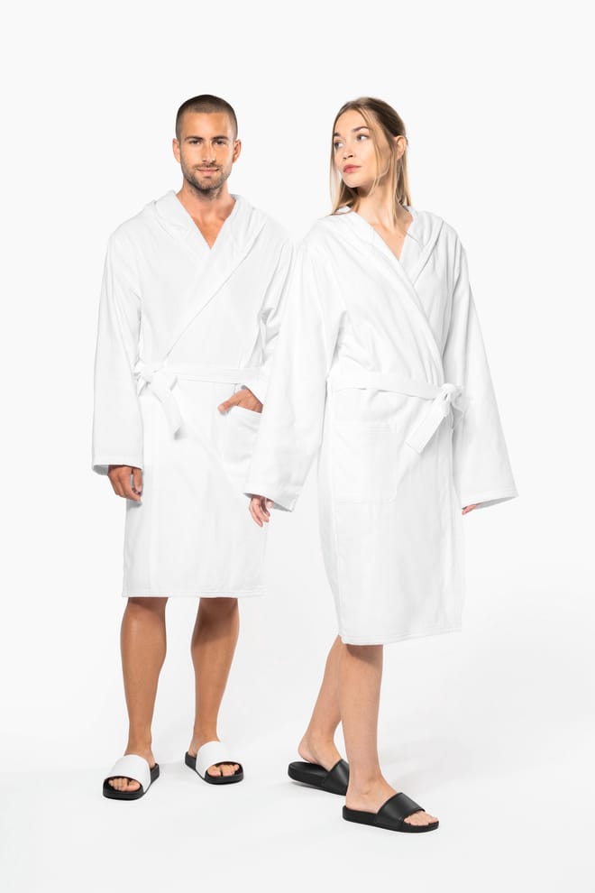 Accappatoio da bagno con cappuccio Bio