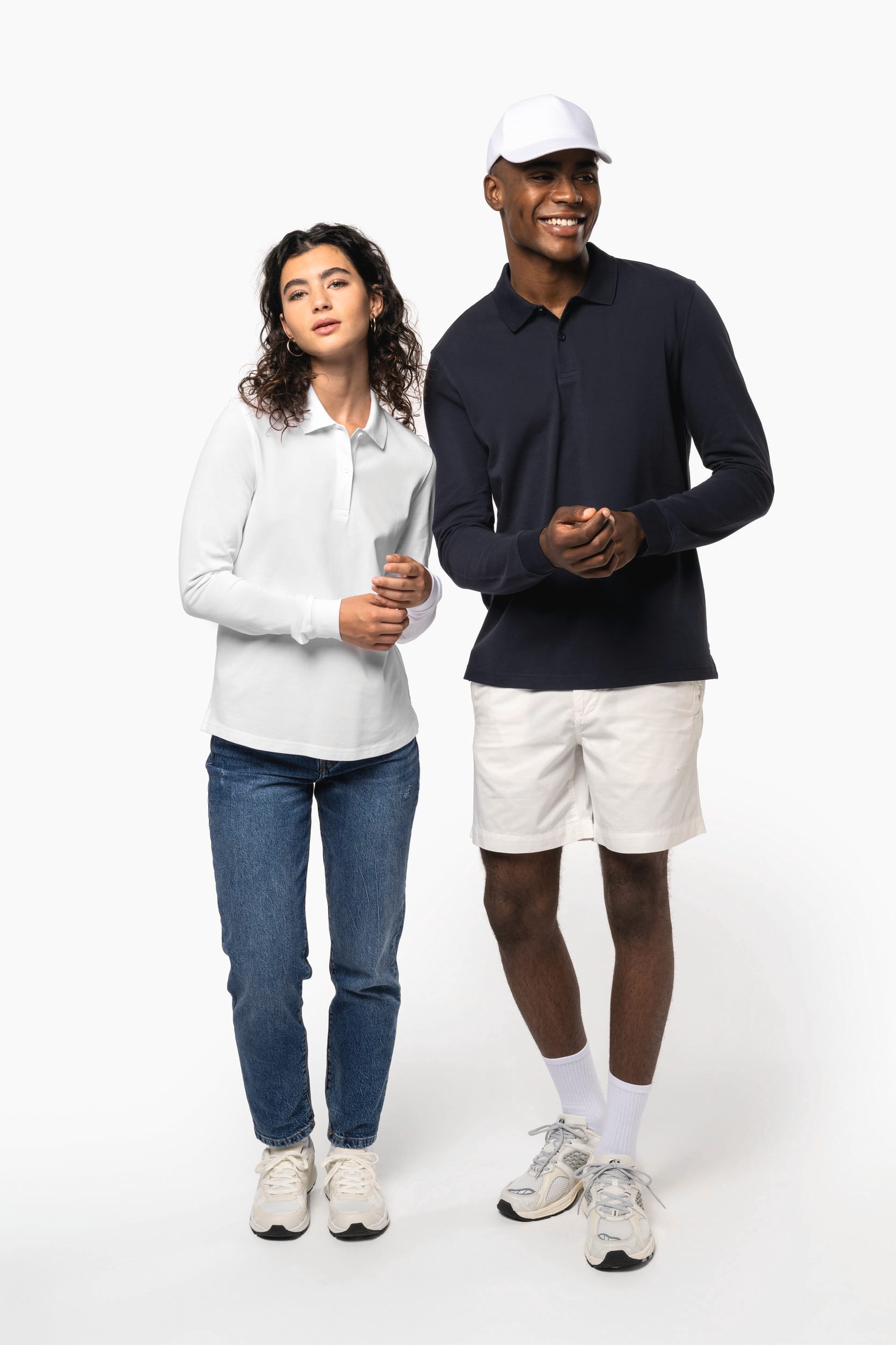 Polo piqué manches longues Bio180 femme - Image 8