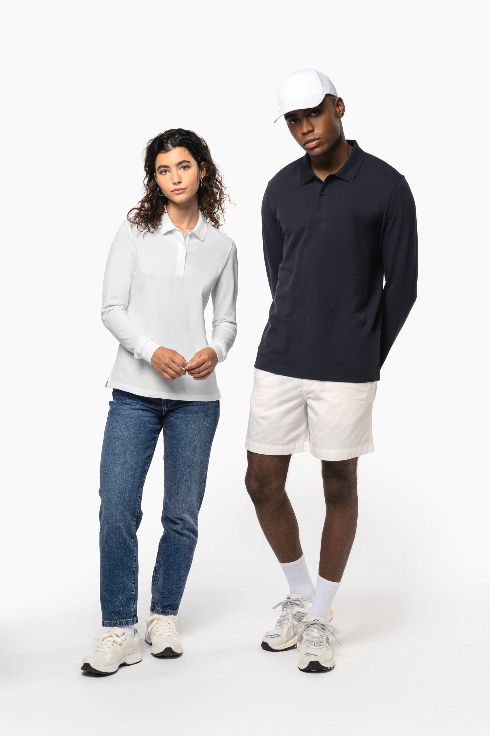 Polo piqué manches longues Bio180 femme - Image 7