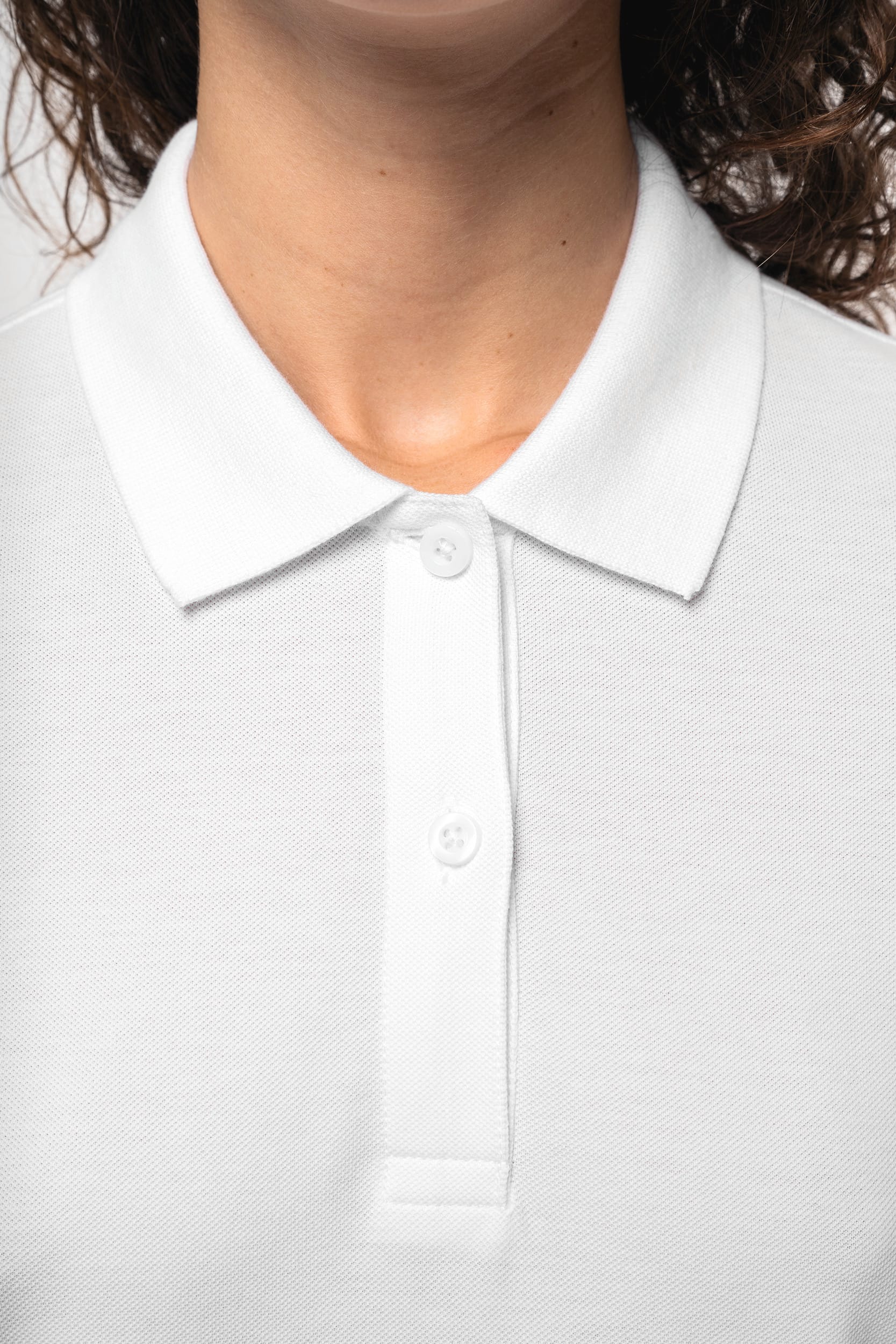 Polo piqué manches longues Bio180 femme - Image 3