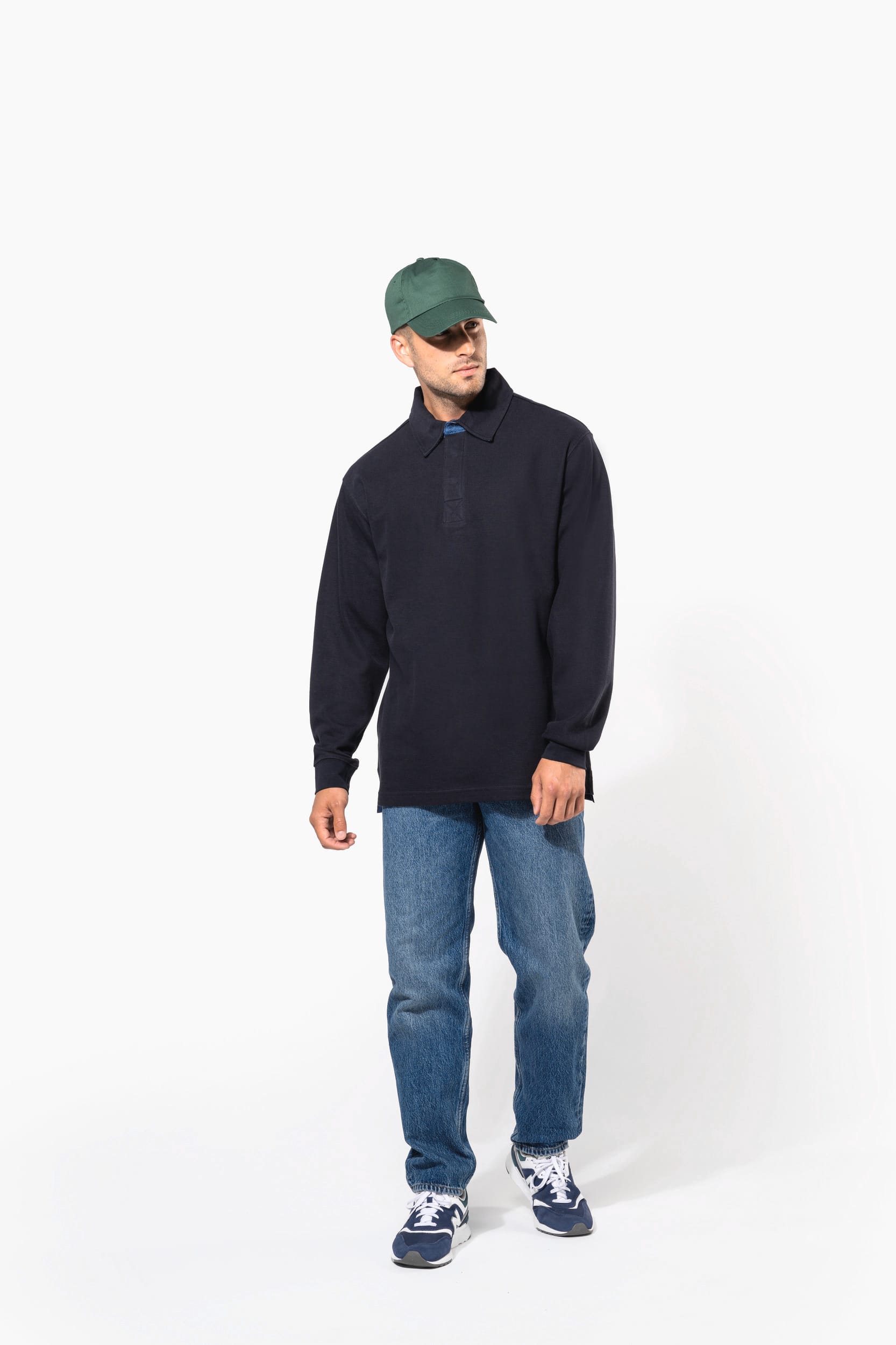 French rib - polo de manga comprida