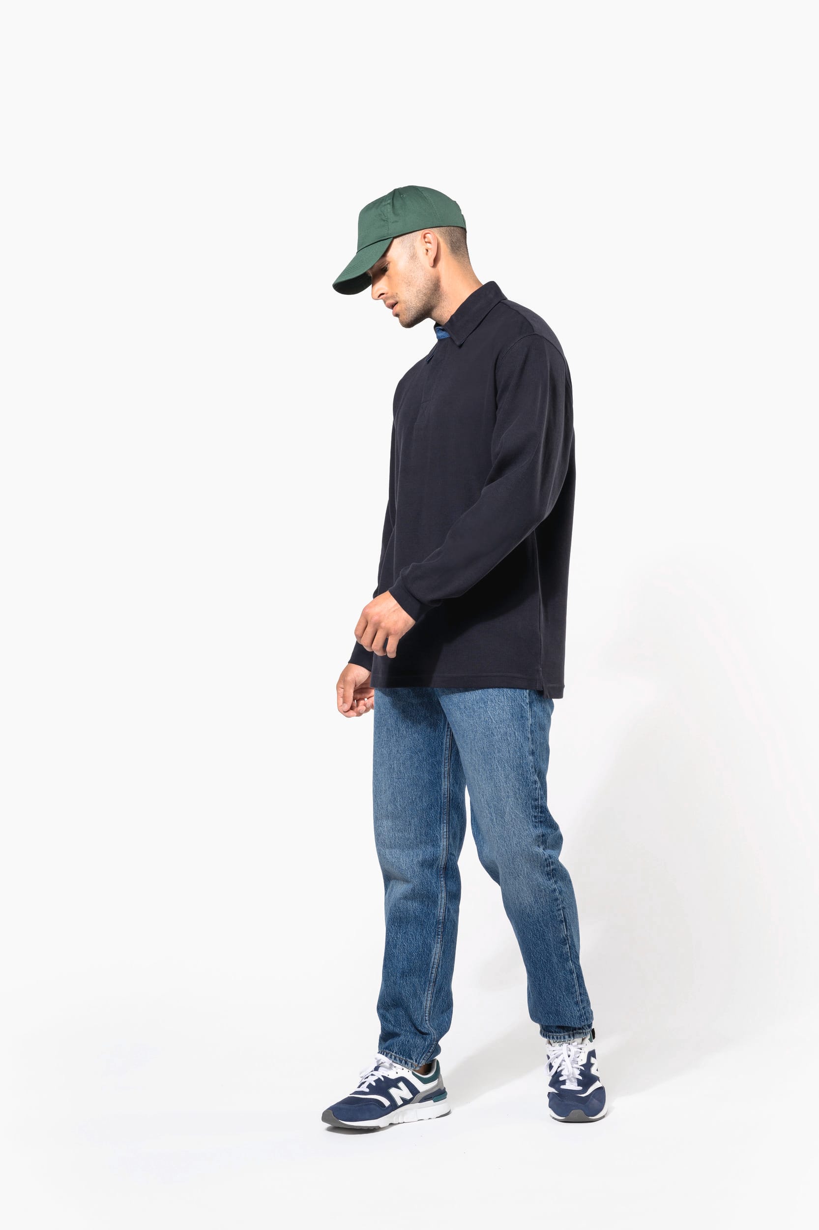 French rib - polo de manga comprida