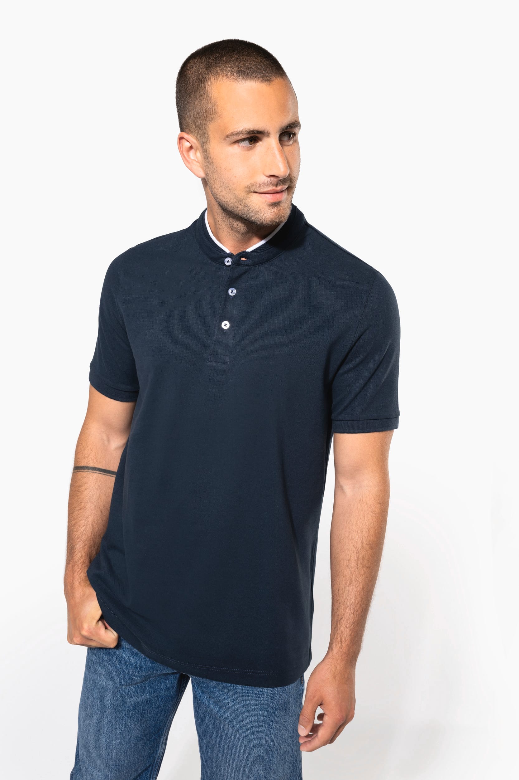 Polo col mao manches courtes homme - Image 1