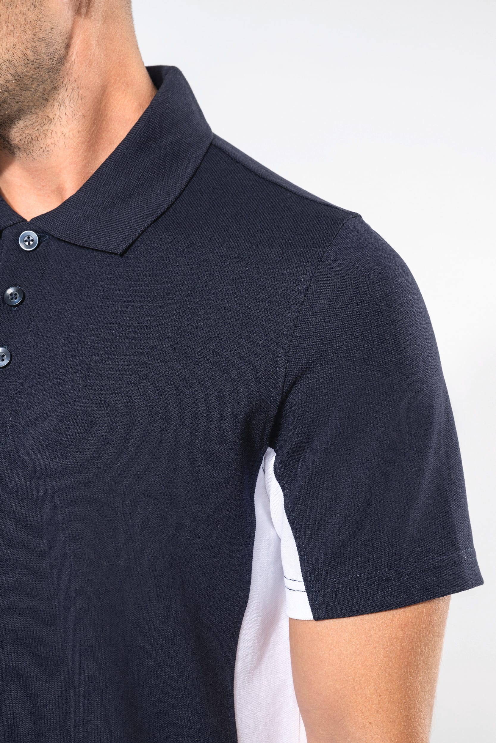 Polo piqué manches courtes bicolore homme - Image 7