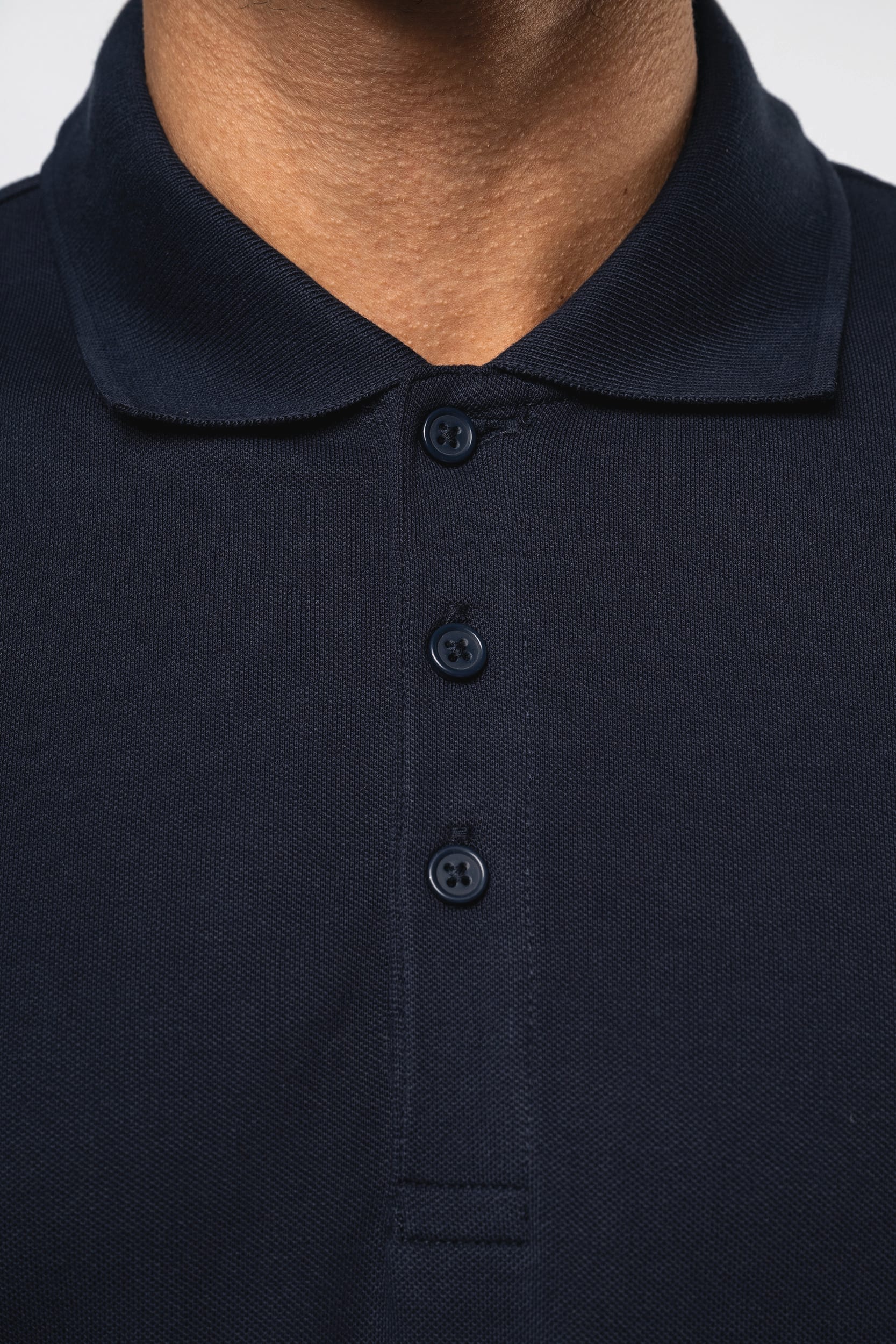 Polo de punto piqué manga corta hombre