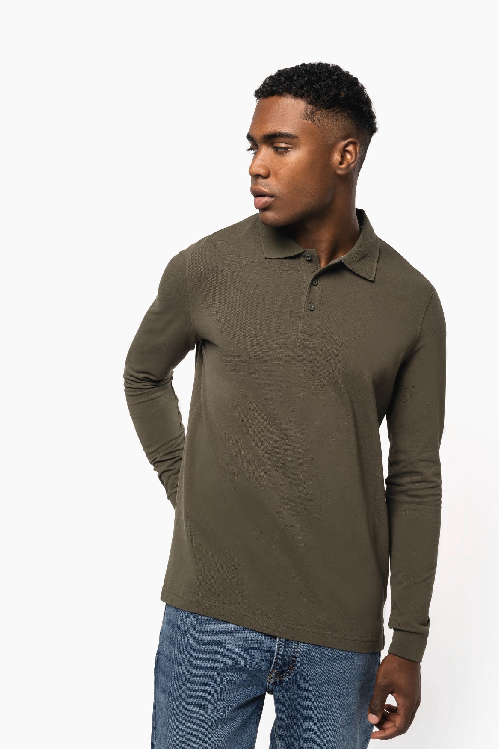 Men's long-sleeved polo shirt - Kariban