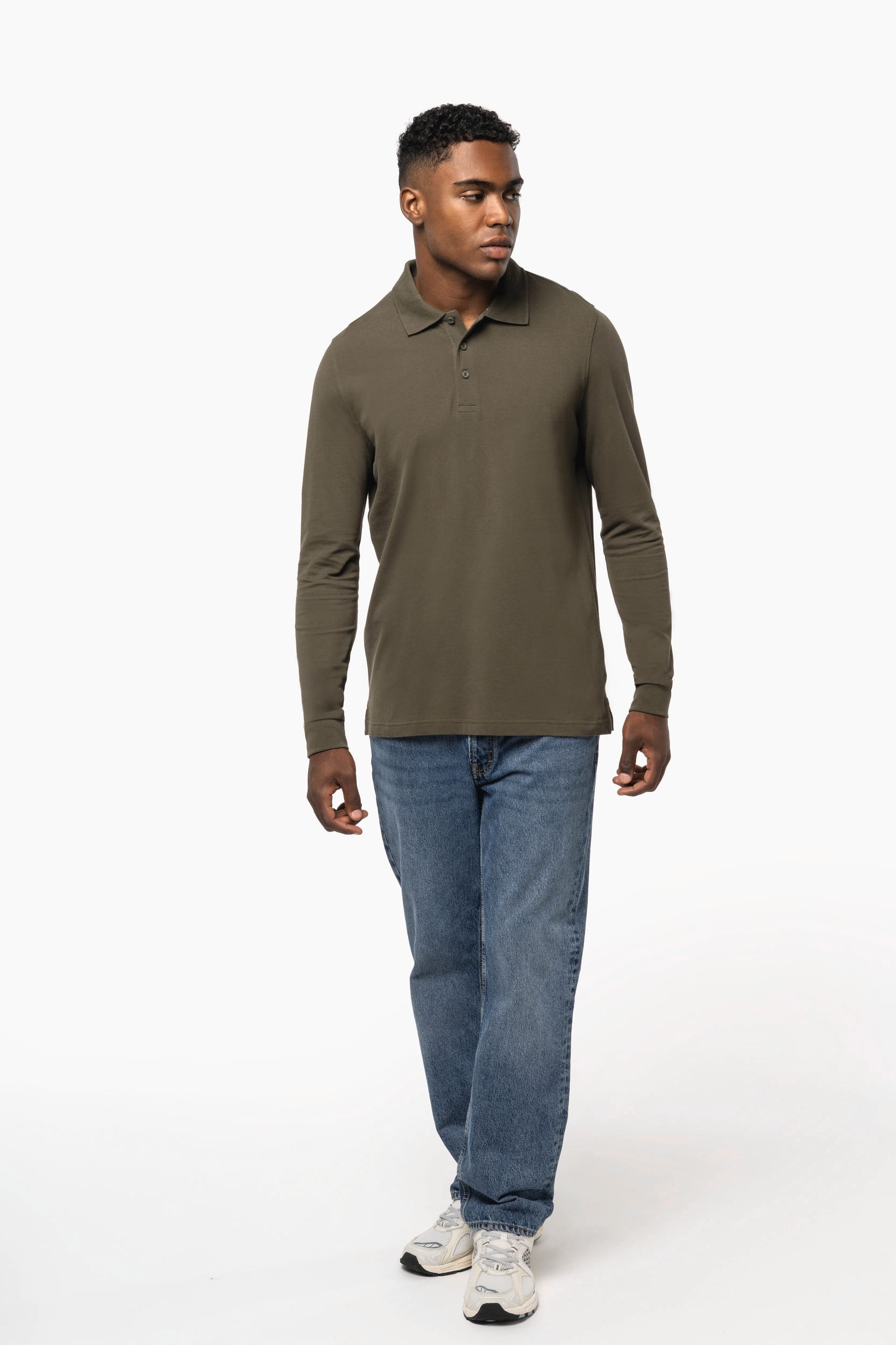 Men's long-sleeved polo shirt - Kariban