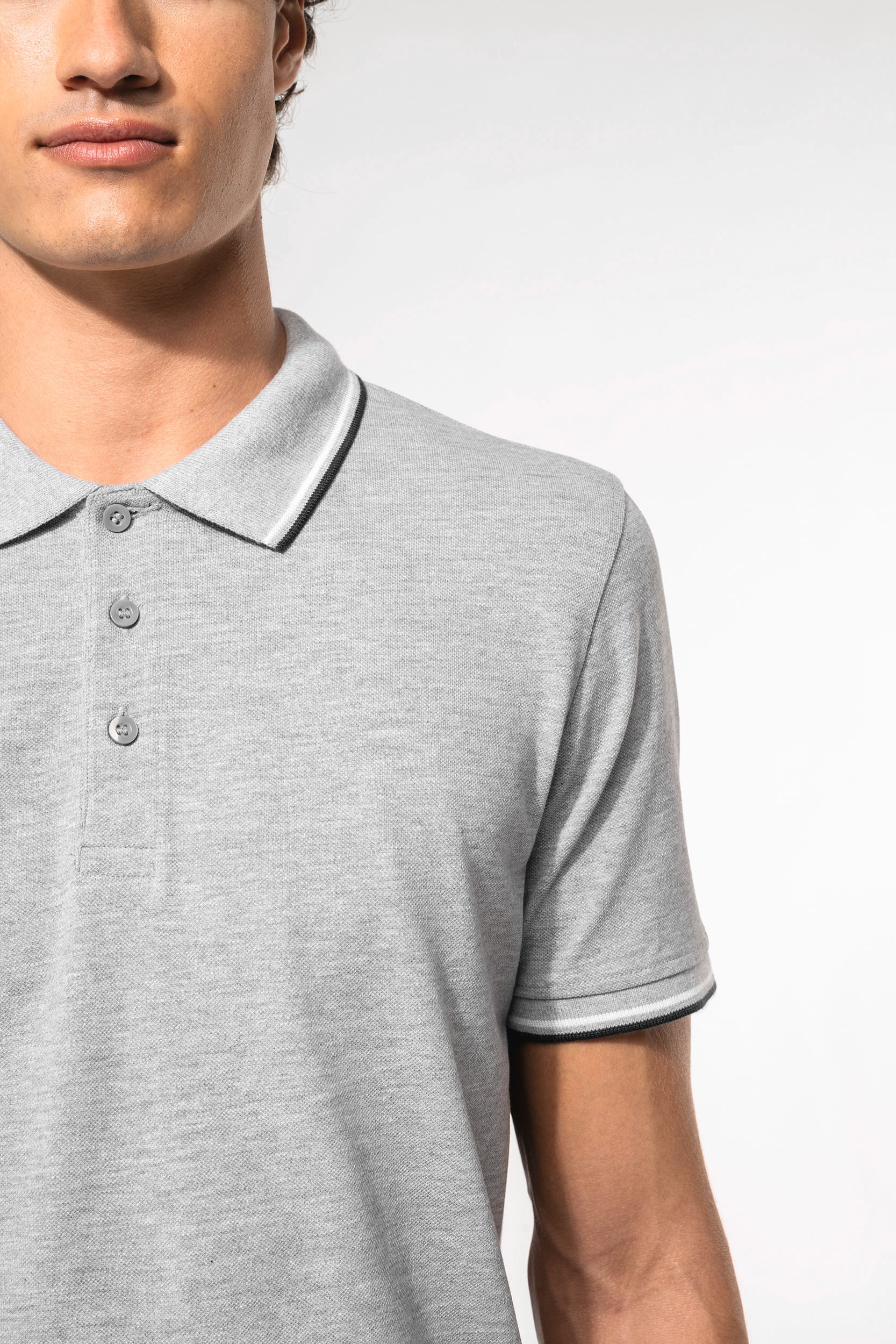 Polo maille piquée manches courtes homme - Image 3