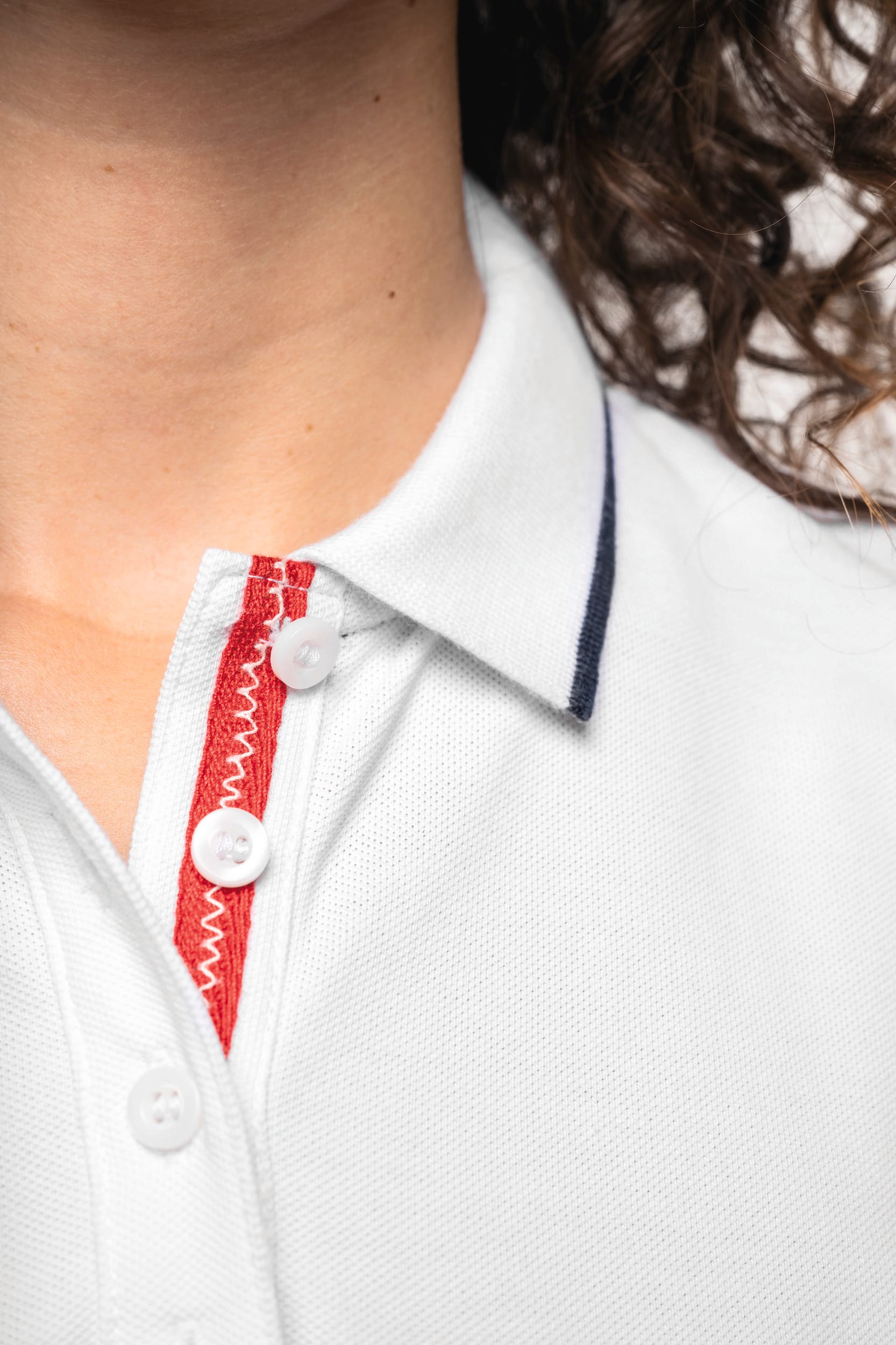 Polo maille piquée manches courtes femme - Image 5