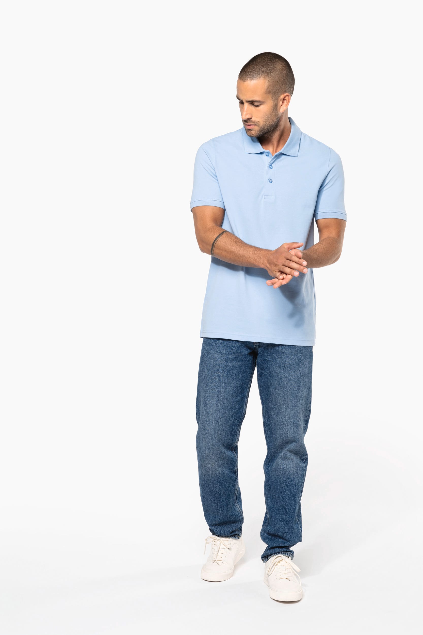 Polo piqué manches courtes homme - Image 3