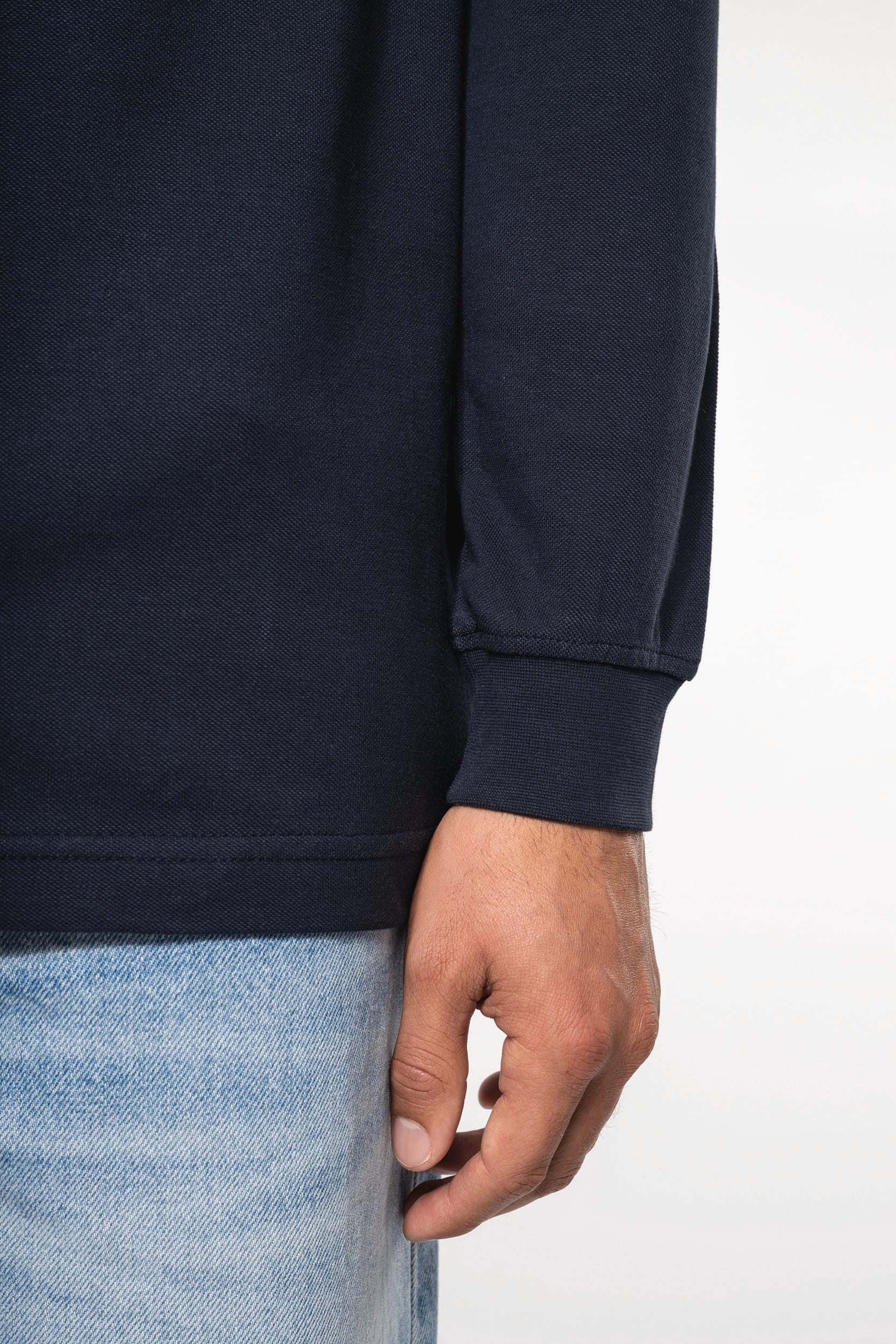 Polo piqué manches longues homme - Image 4