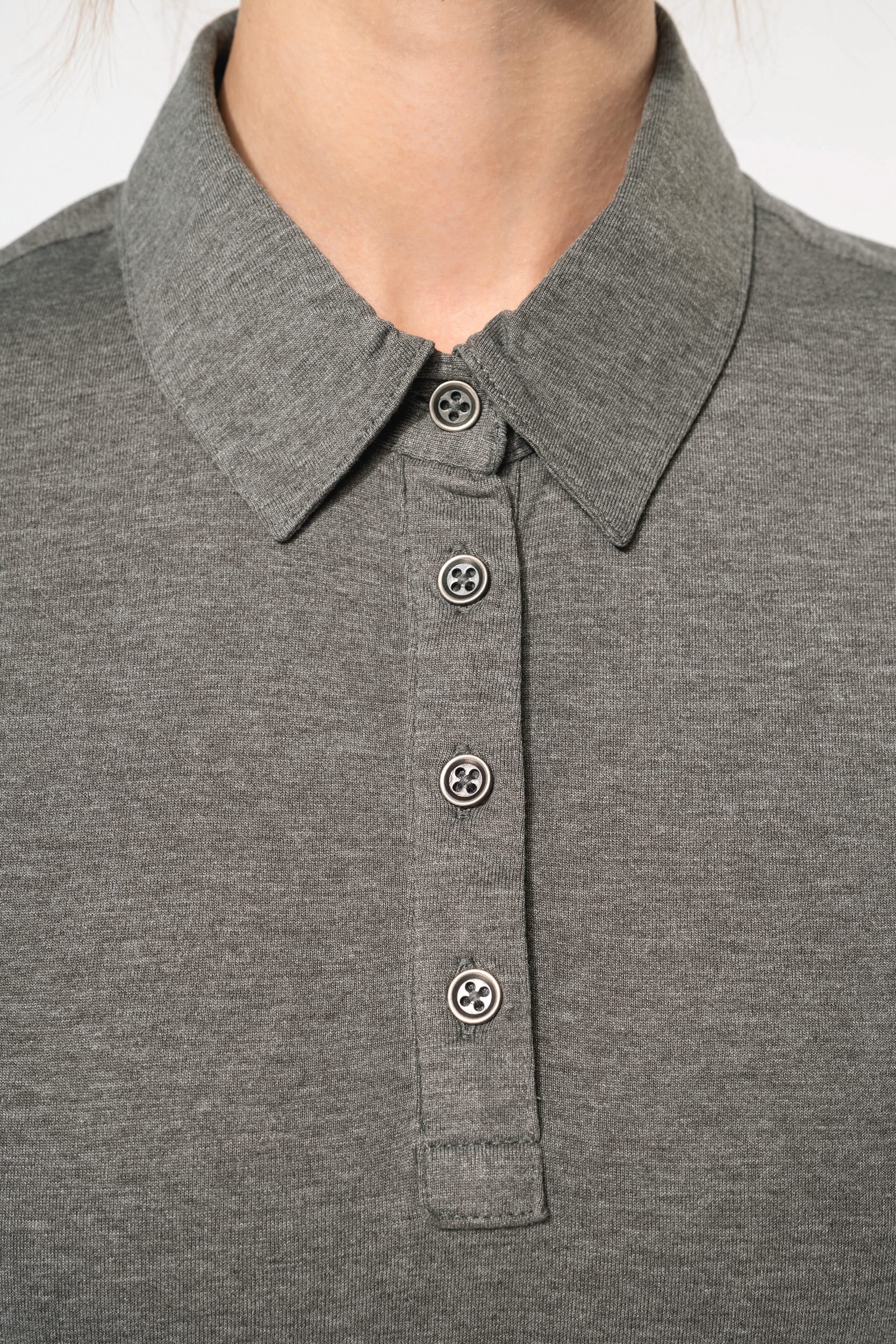 Polo jersey manches courtes femme - Image 3