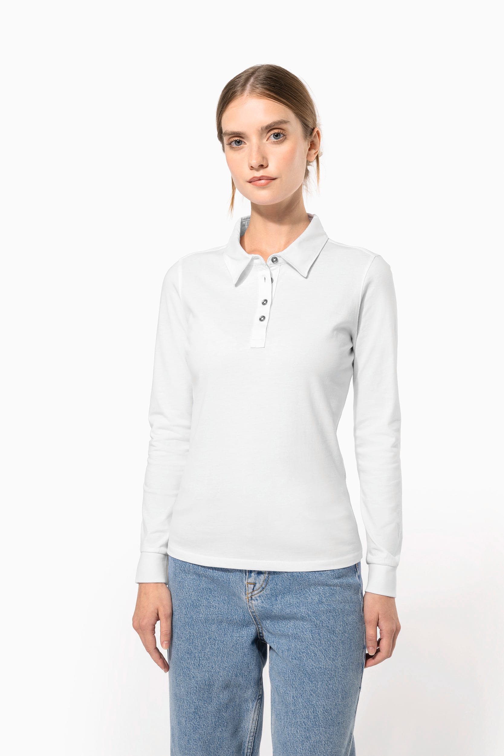 Polo jersey manches longues femme - Image 7