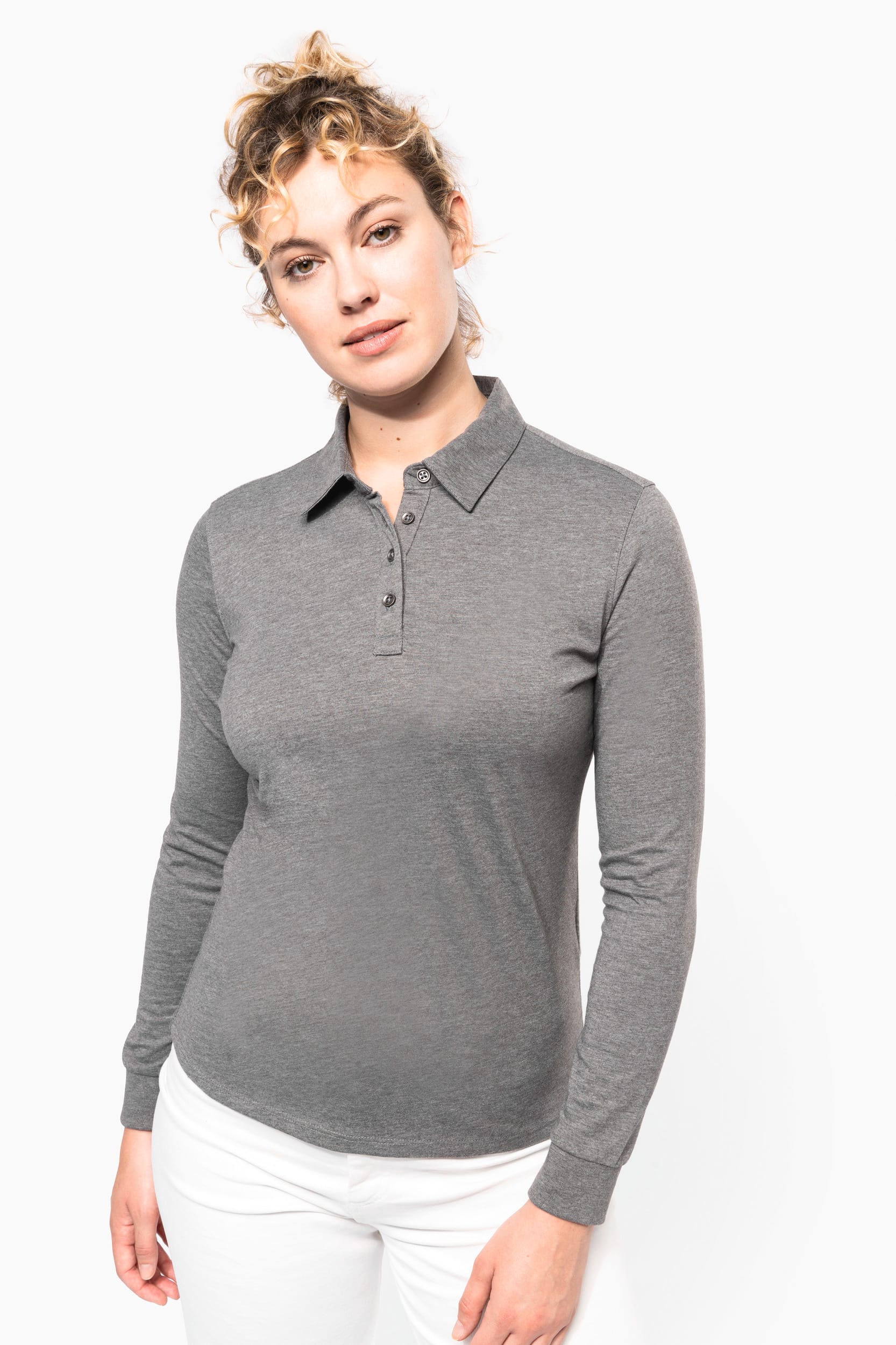 Polo de manga larga mujer on sale