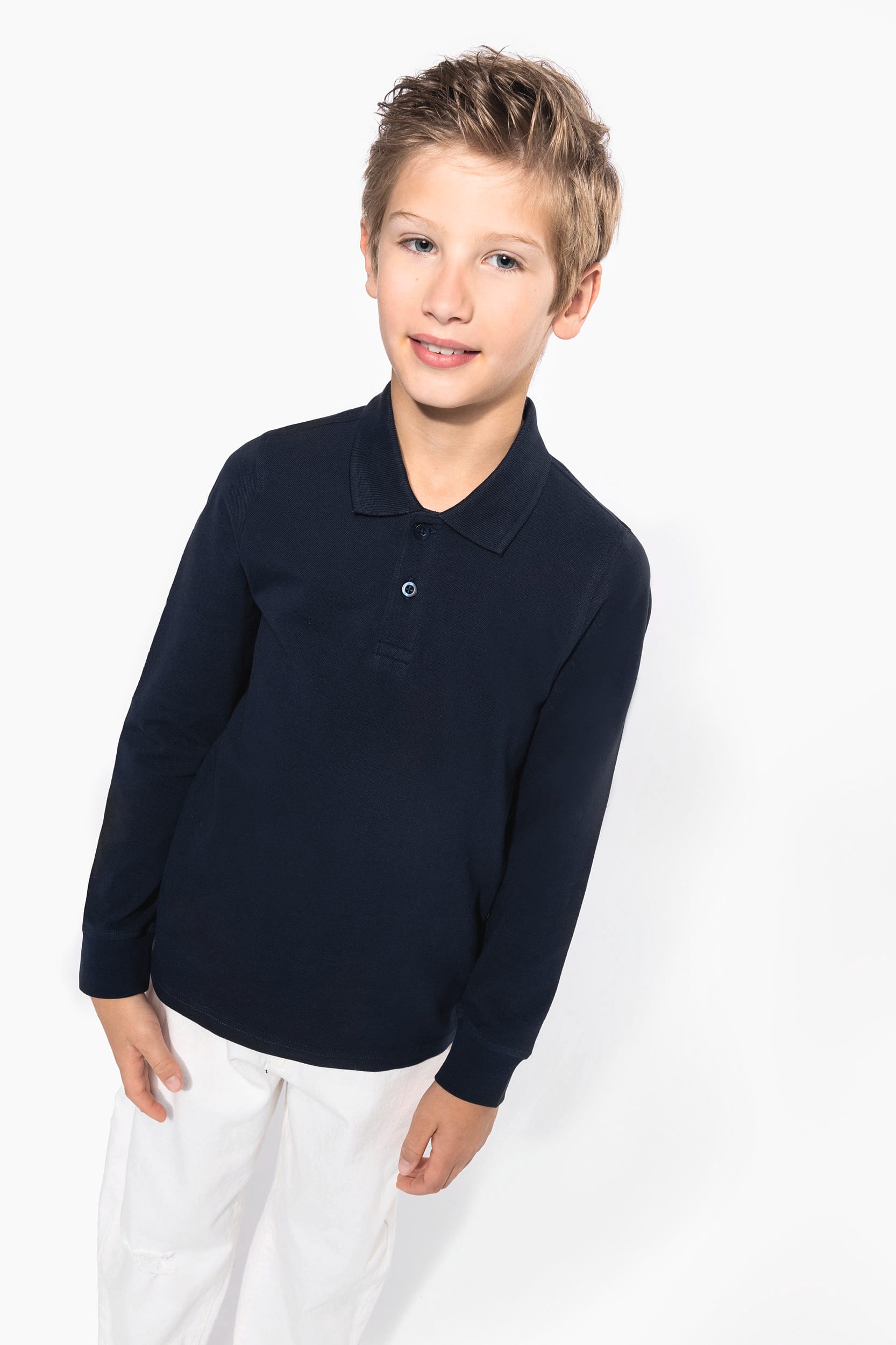 Polo manches longues enfant