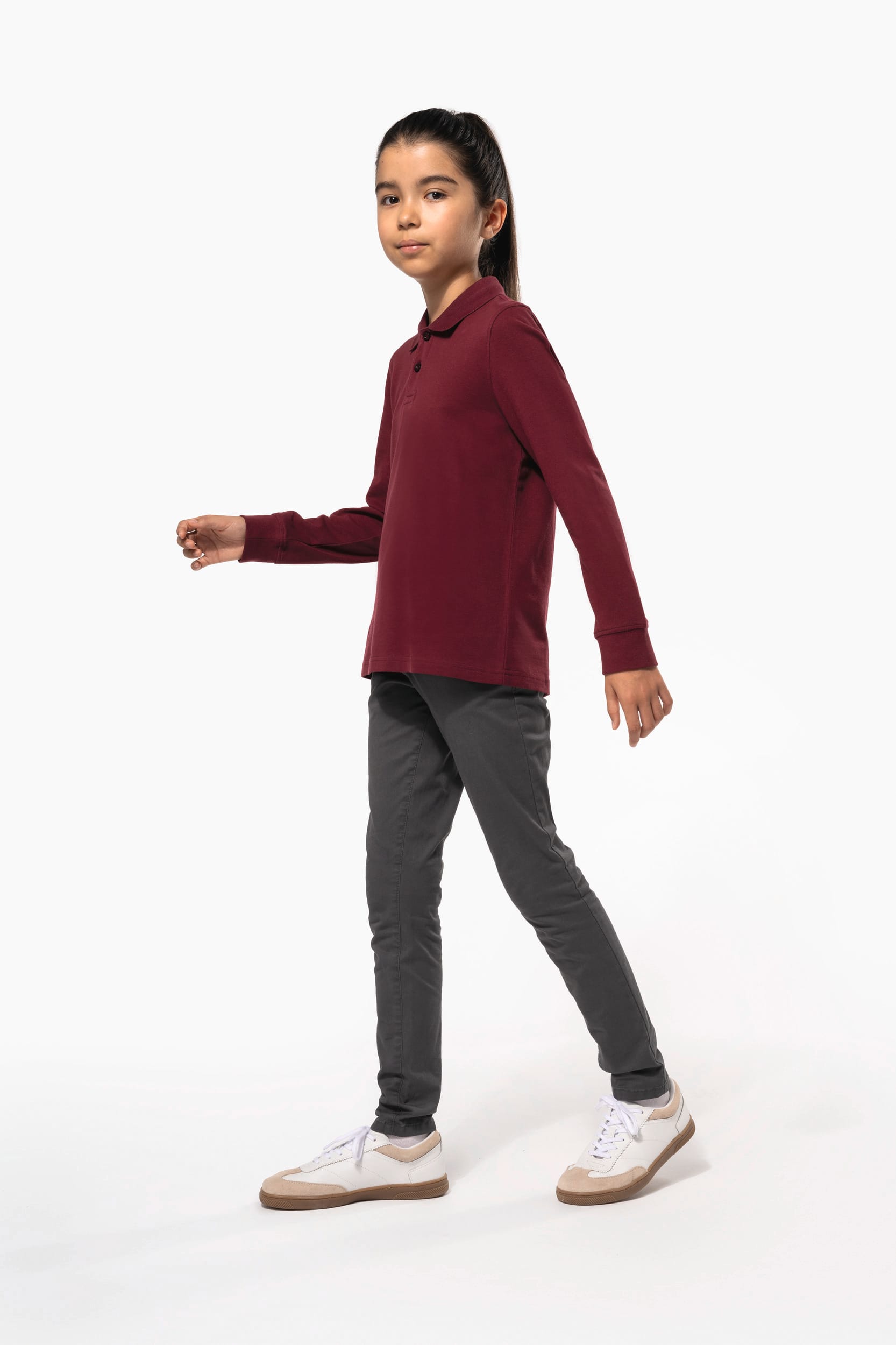 Polo manches longues enfant