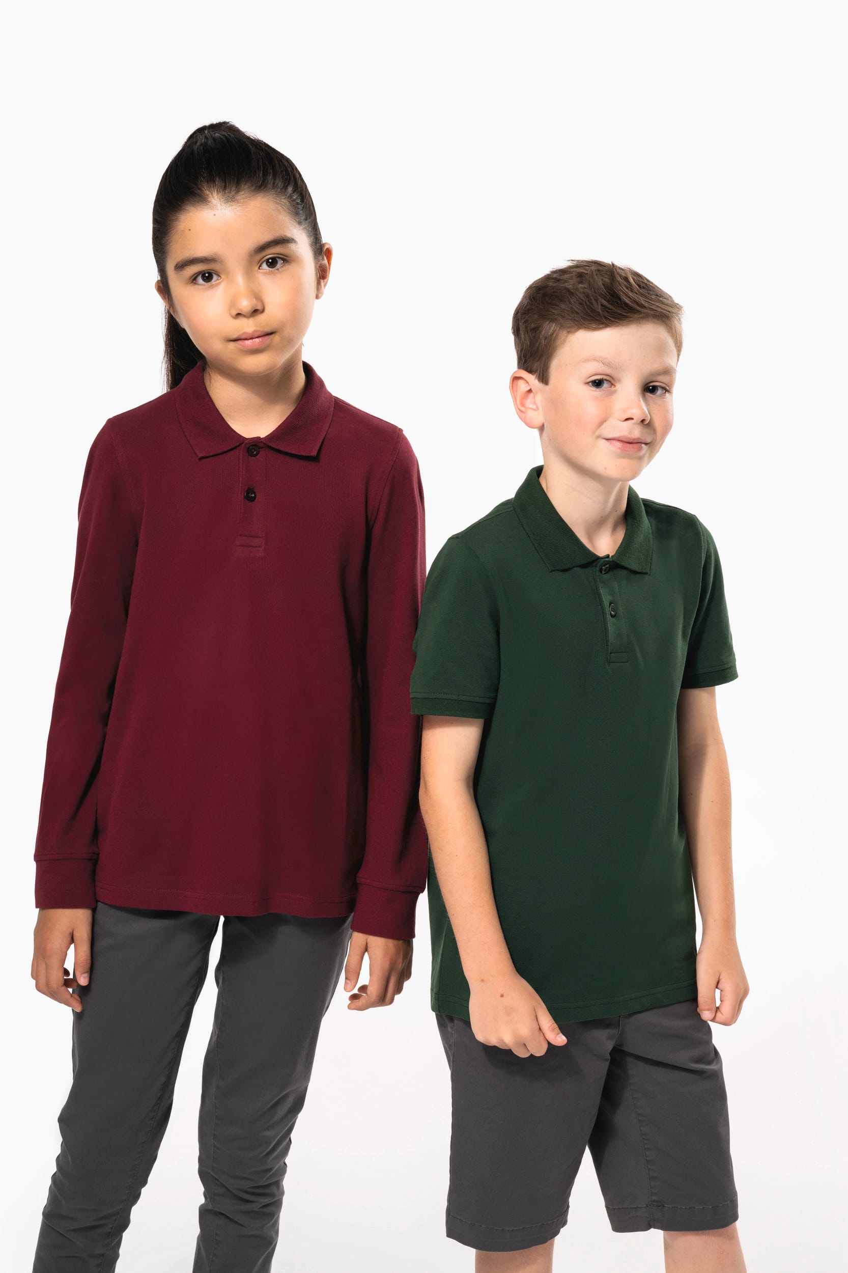 Polo manches longues enfant