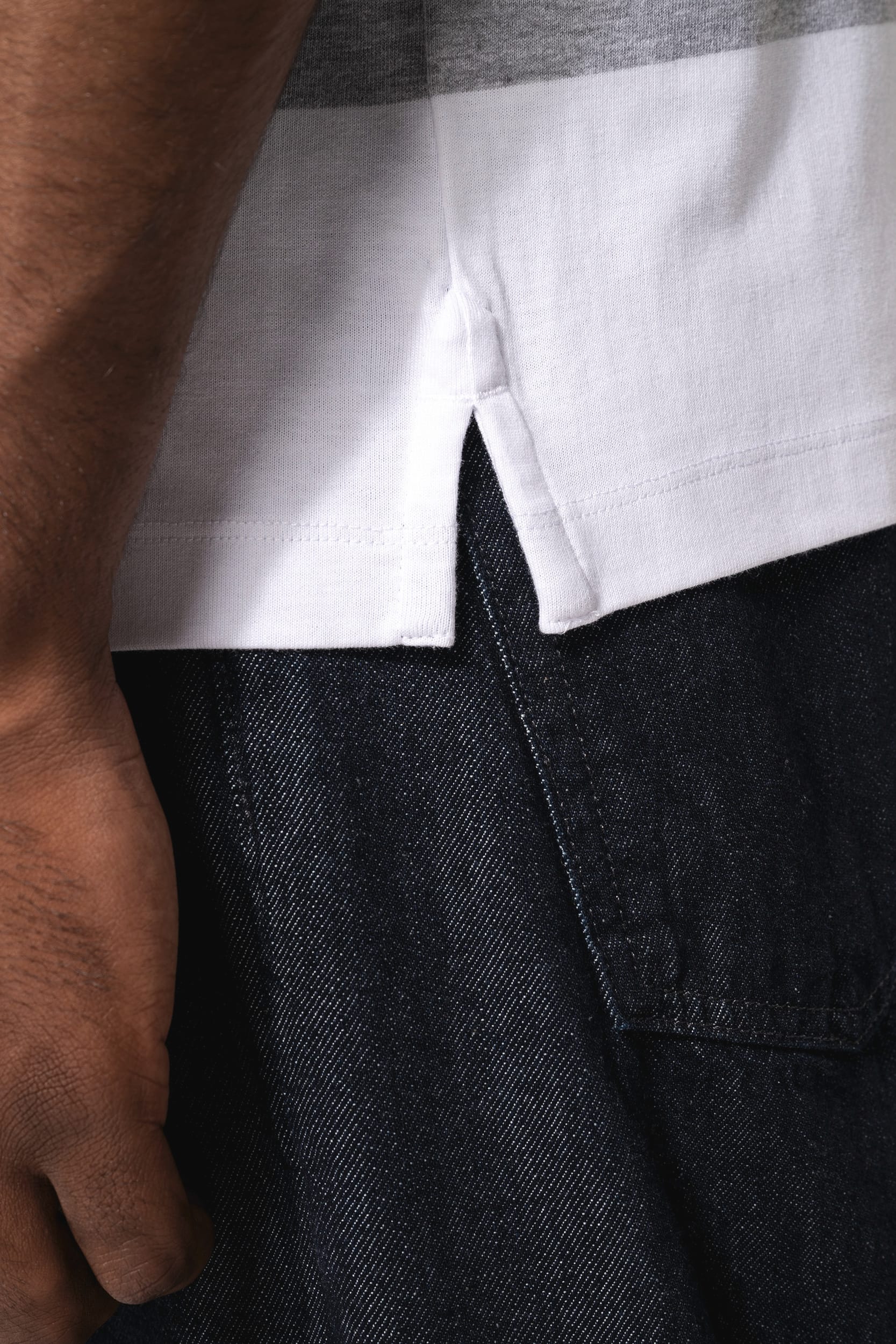 Polo rugby rayé manches courtes unisexe - Image 8